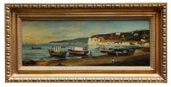 NAPLES - Ettore Ferrante - Italian Landscape Oil on Canvas Painting