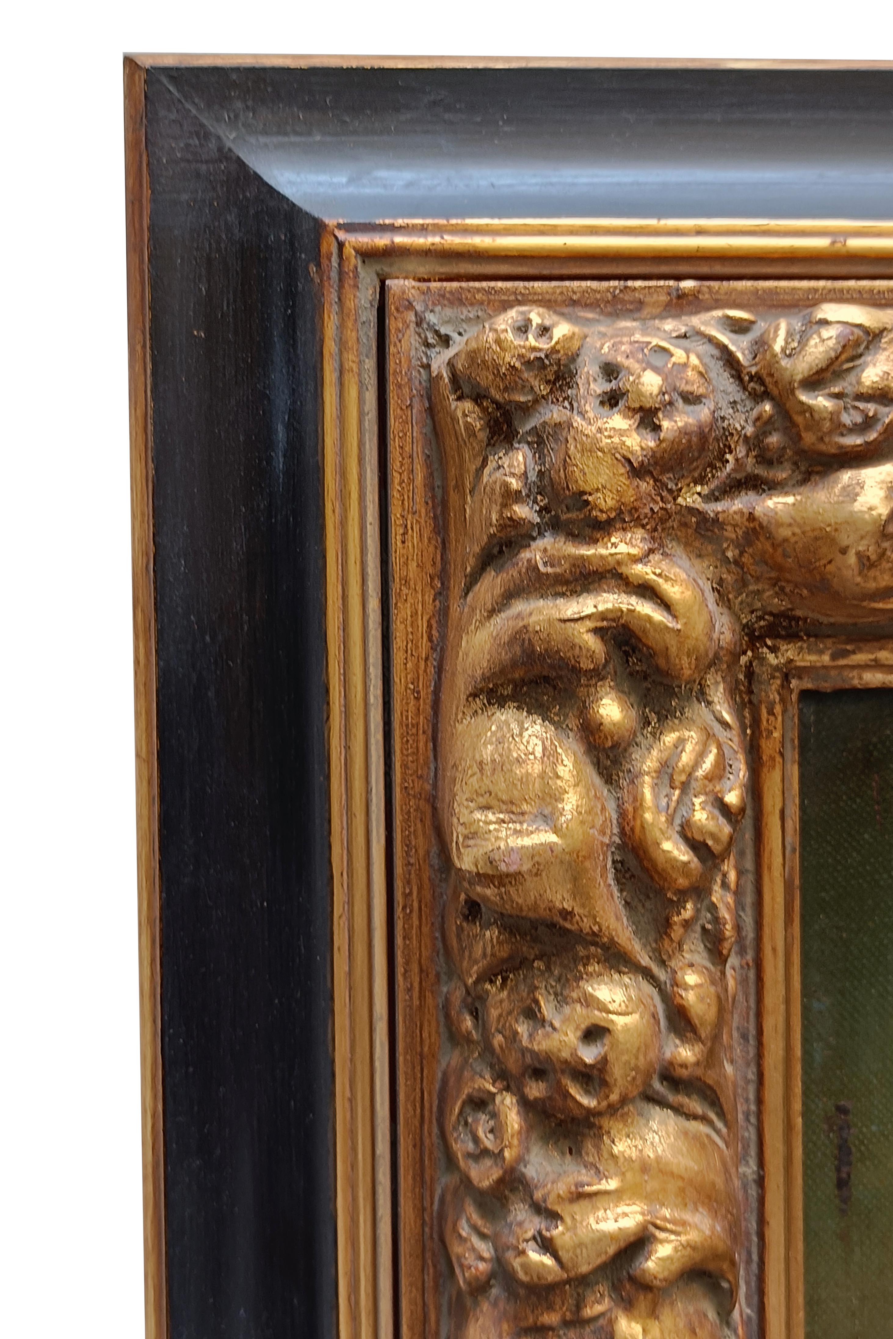 NAPLES - École Posillipo - Peinture de paysage italienne à l'huile sur toile en vente 11