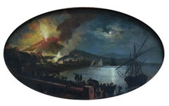 NAPLES – Posillipo-Schule – Italienische Landschaft, Öl auf Leinwand Gemälde