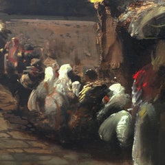 NAPLES - Posillipo School - Italian Landscape Oil on Canvas Painting