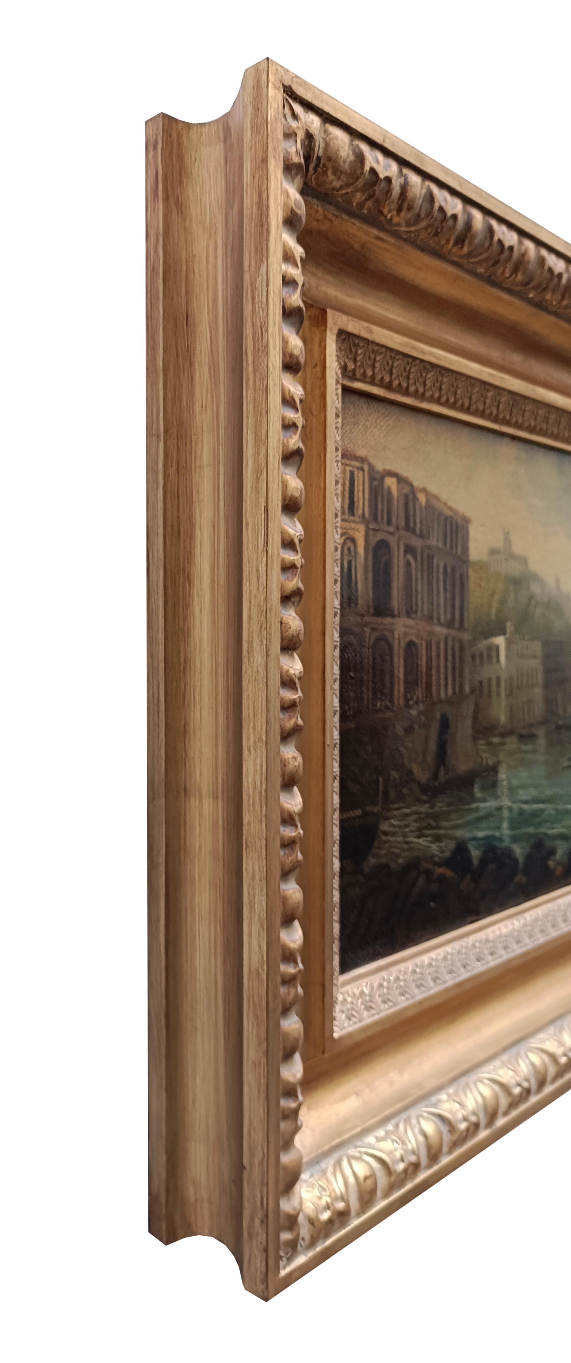 NÁPOLES - Escuela Posillipo - Paisaje italiano Pinturas al óleo sobre lienzo - Painting de Ettore Ferrante