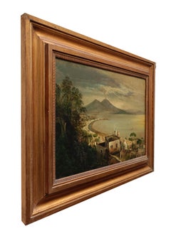 NAPLES - Posillipo School -Oil on Canvas Italian Landscape Painting