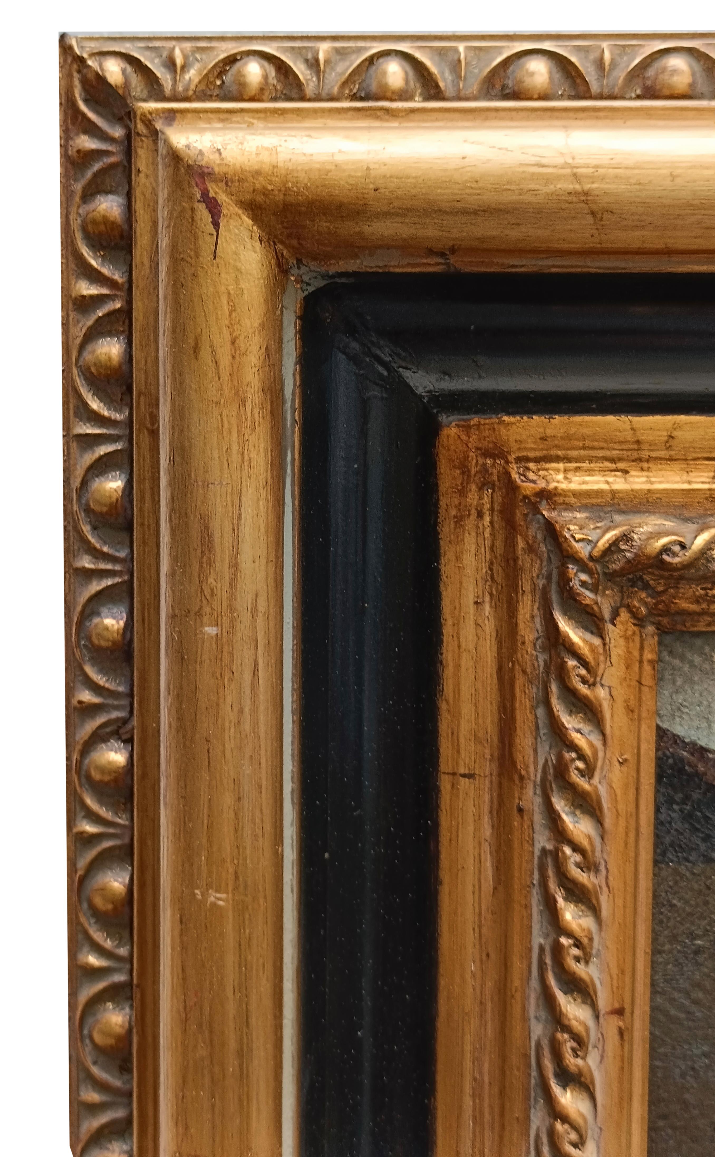 Rom ROME - Italienische Schule - Landschaft Öl auf Leinwand Gemälde im Angebot 8