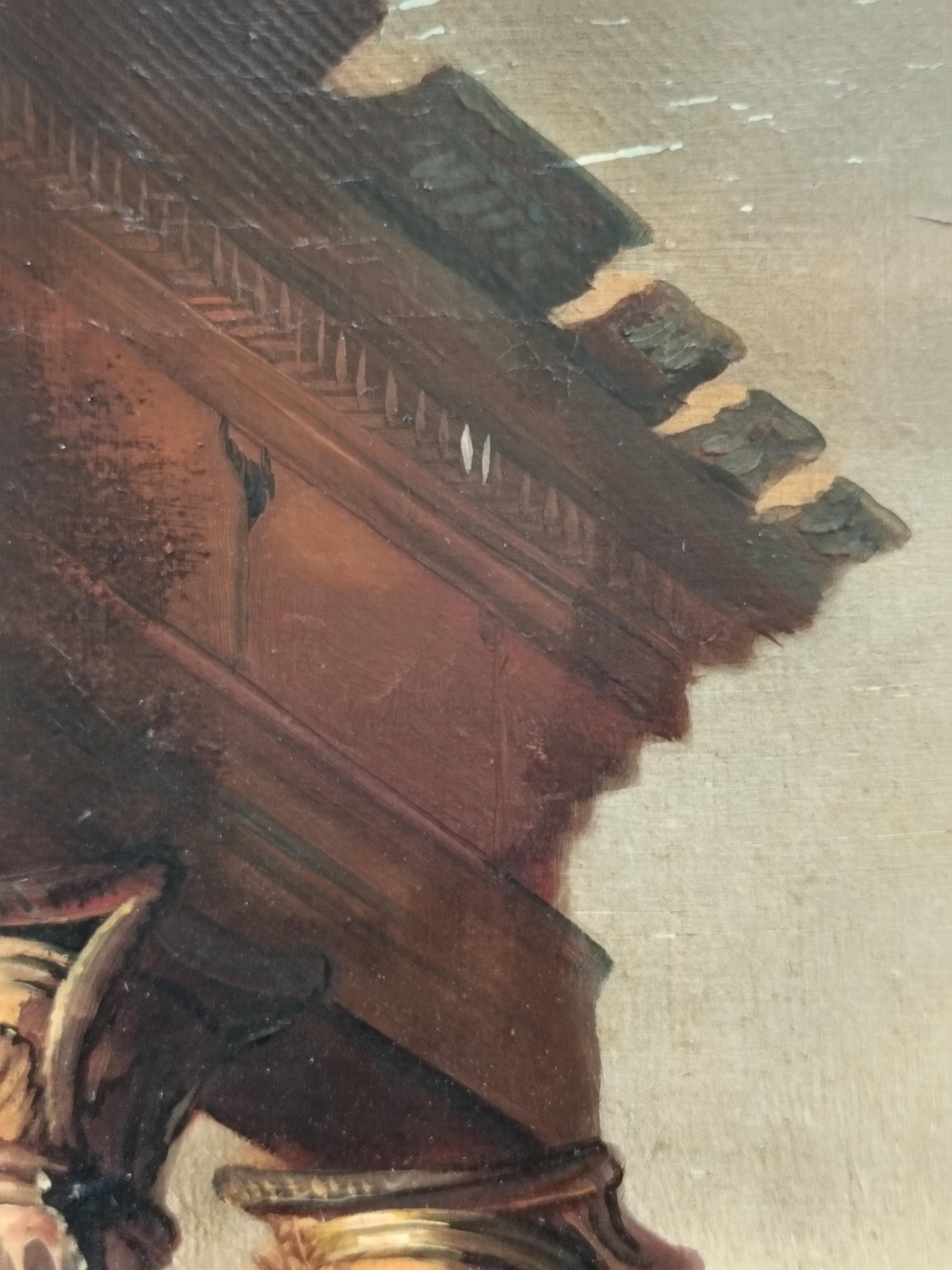 ARCHITETTURE ANIMATE - Olivenöl in der Maniera von Giovanni Paolo Pannini im Angebot 2