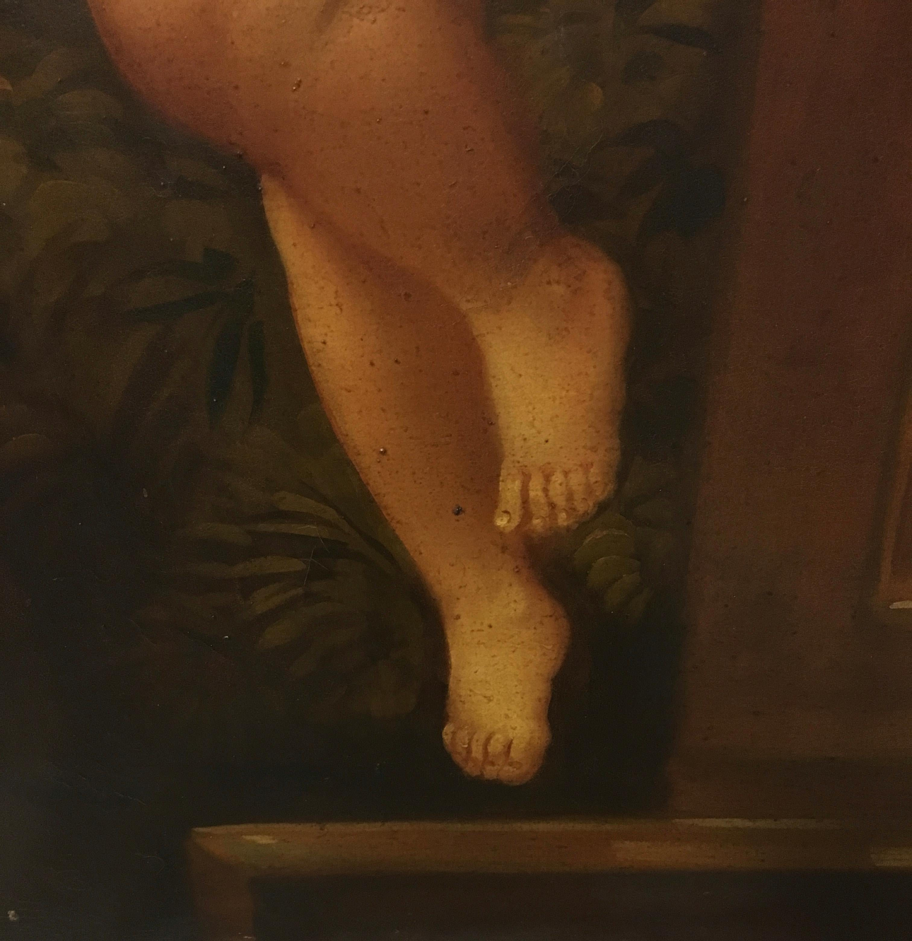 CHERUBS AT THE FOUNTAIN- Alla maniera di W. Bouguereau Italia Olio su tela 1