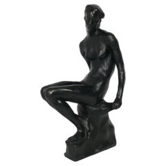Ettore Greco Bronze Nude Female Sculpture