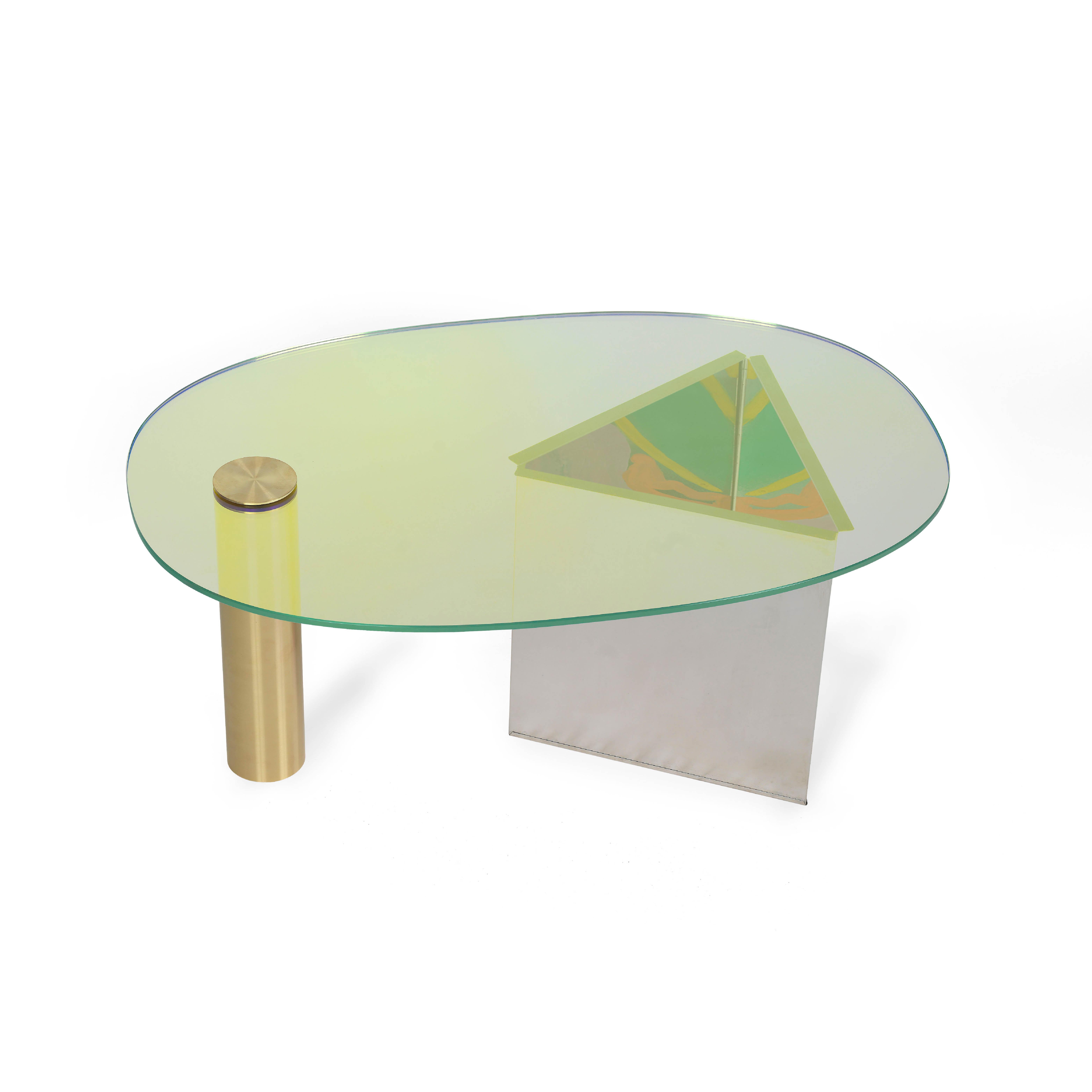 Modern Ettore Green Coffee Table by Åsa Jungnelius