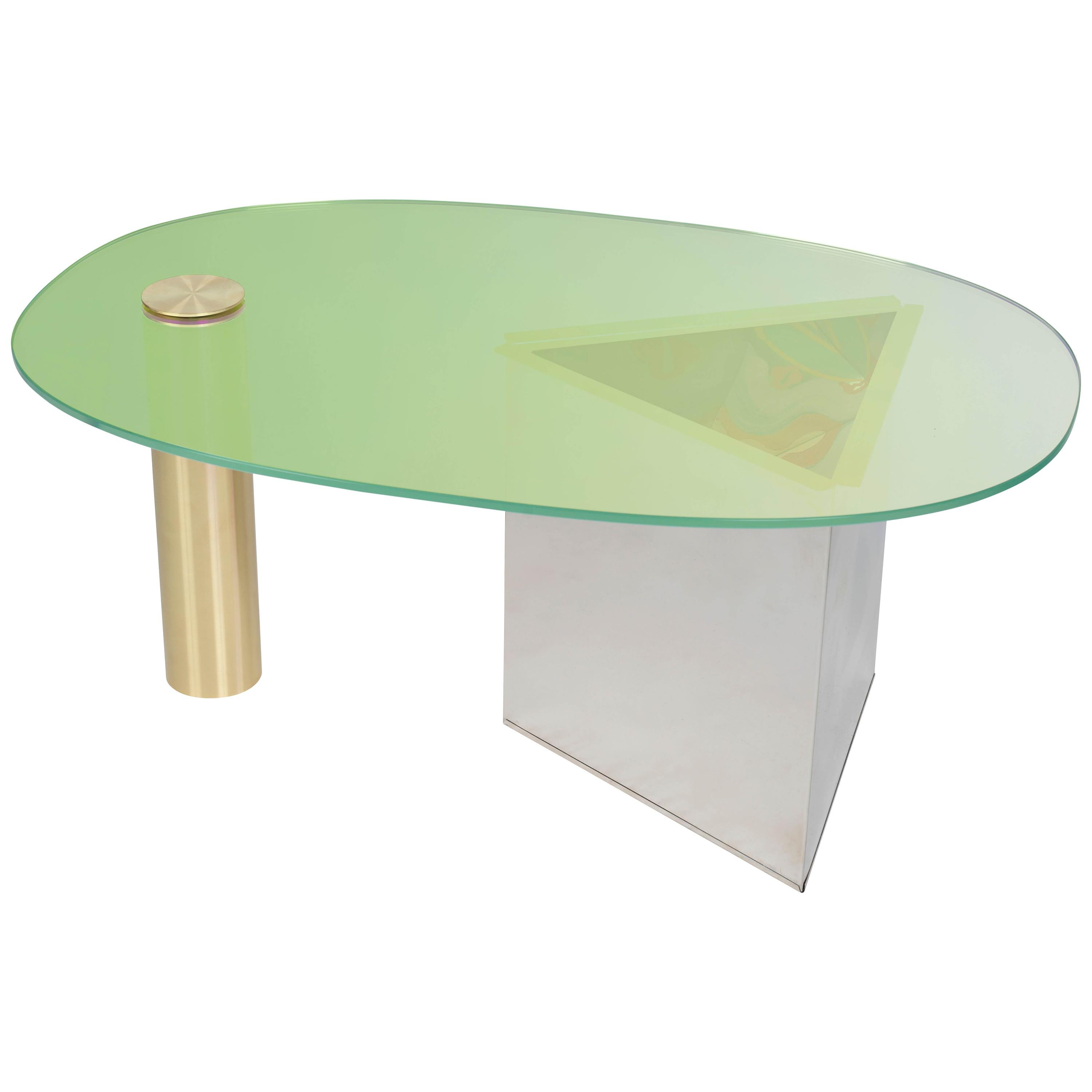 Table basse verte Ettore par Åsa Jungnelius en vente