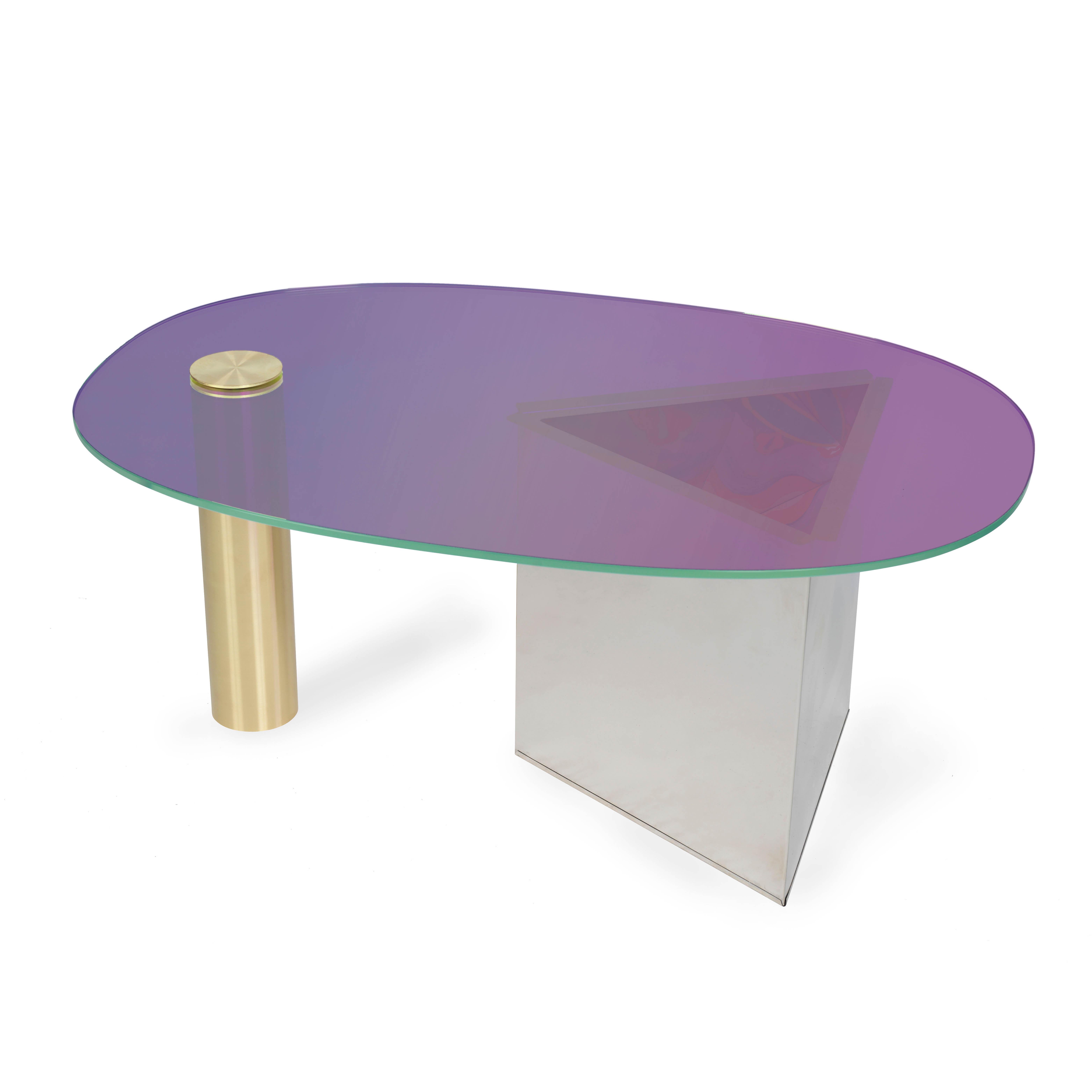 Swedish Ettore Purple Coffee Table by Asa Jungnelius For Sale