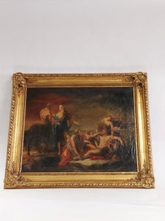 Thetis nimmt Achilles von dem Zentaurenchron, signiert von Ettore Simonetti