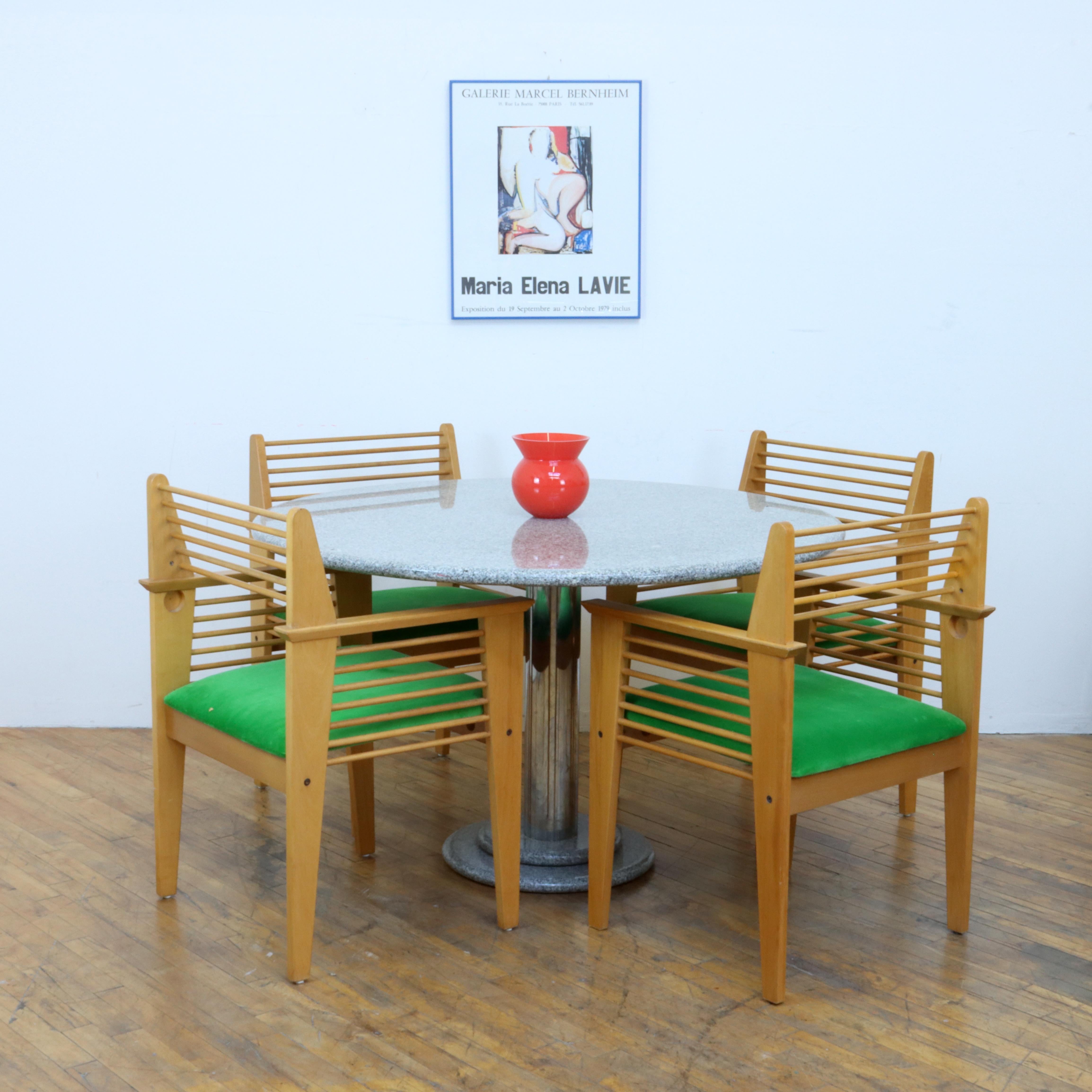 Postmodern Dining Table After Ettore Sotsass   For Sale 2