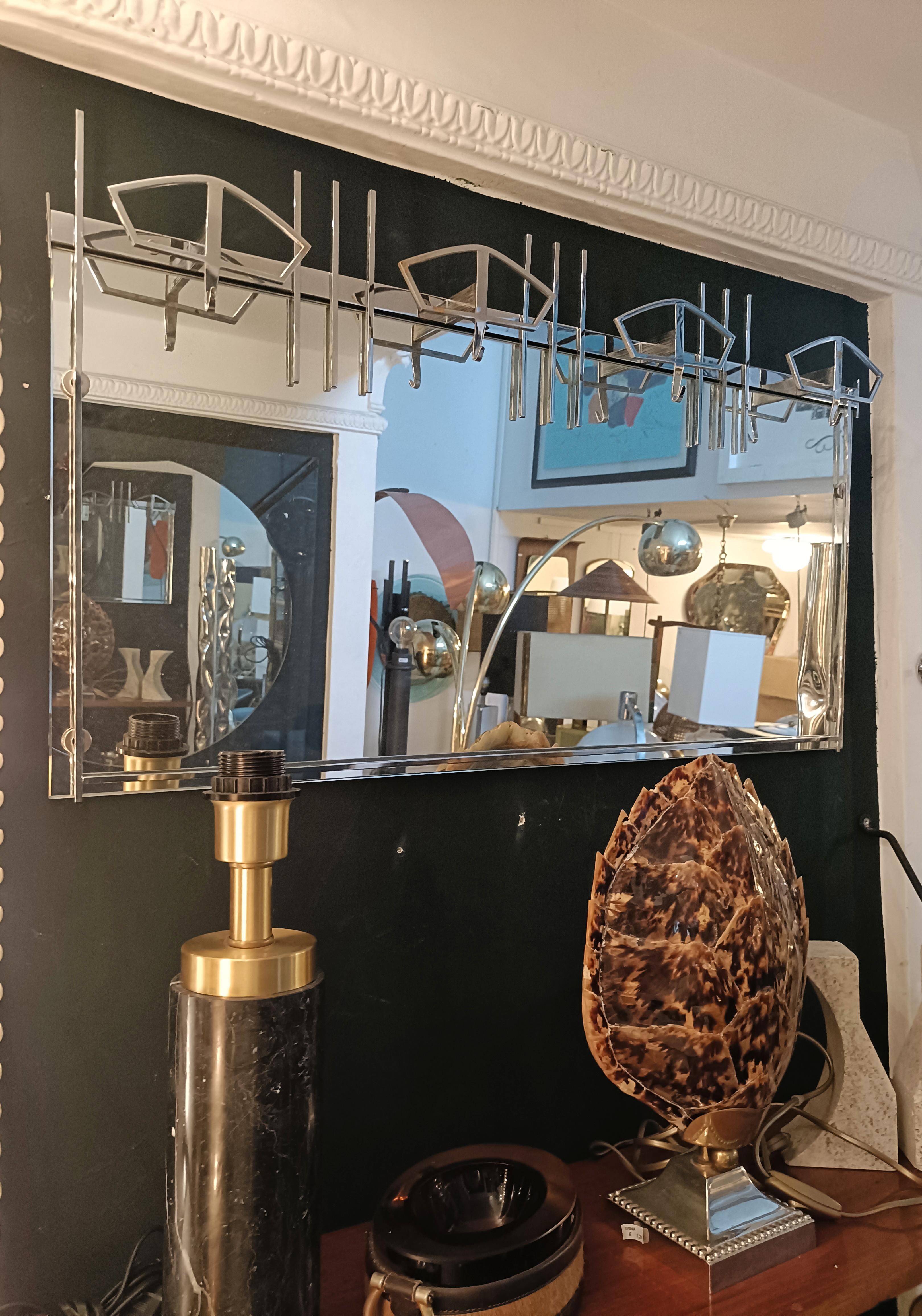 Ettore Sottass per Sant Ambrogio e De Berti Appendiabiti Cromato, Italia 1960s In condizioni buone in vendita a Naples, IT