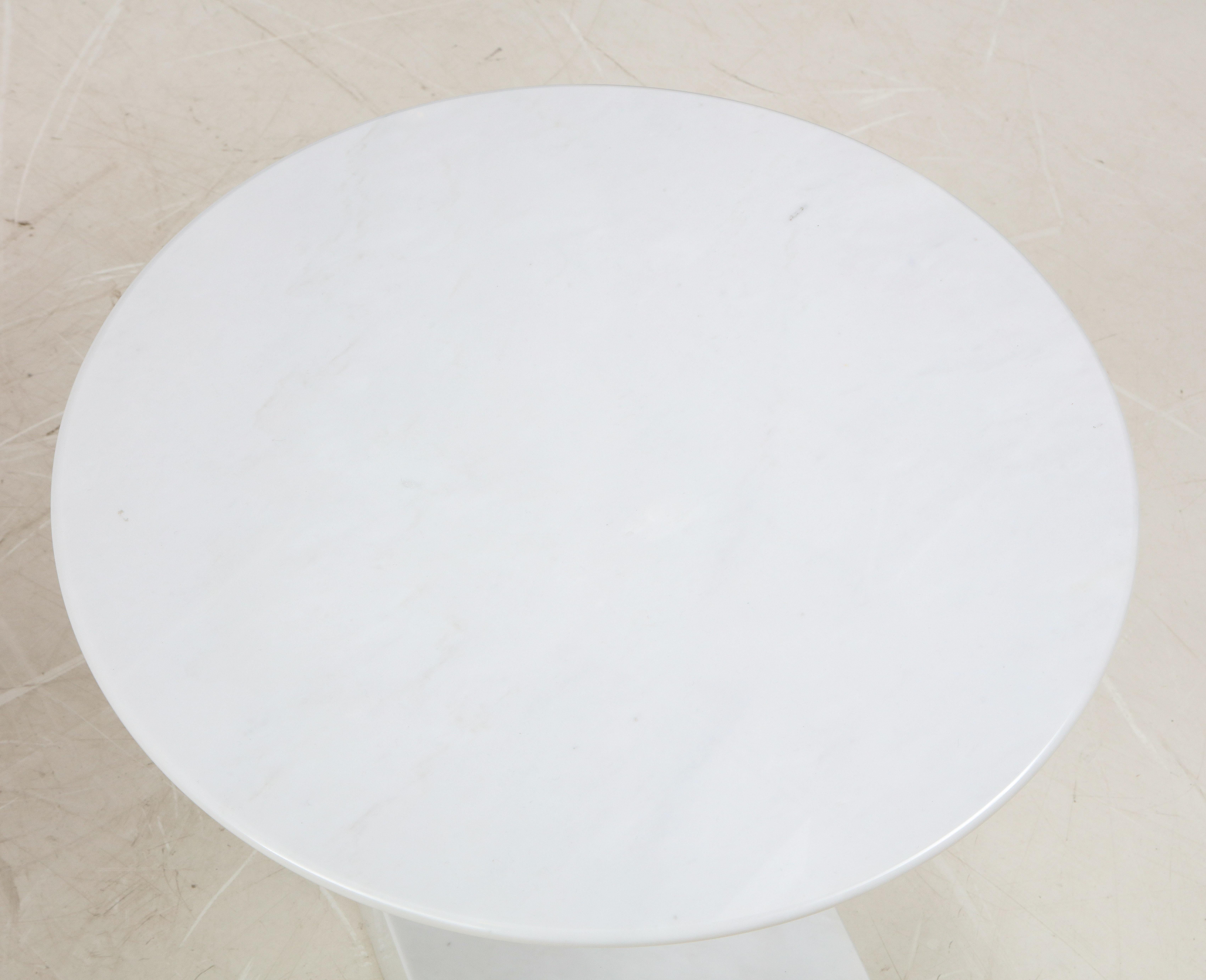 Ettore Sottass Primavera Carrrara Marble Side Tables For Sale 5