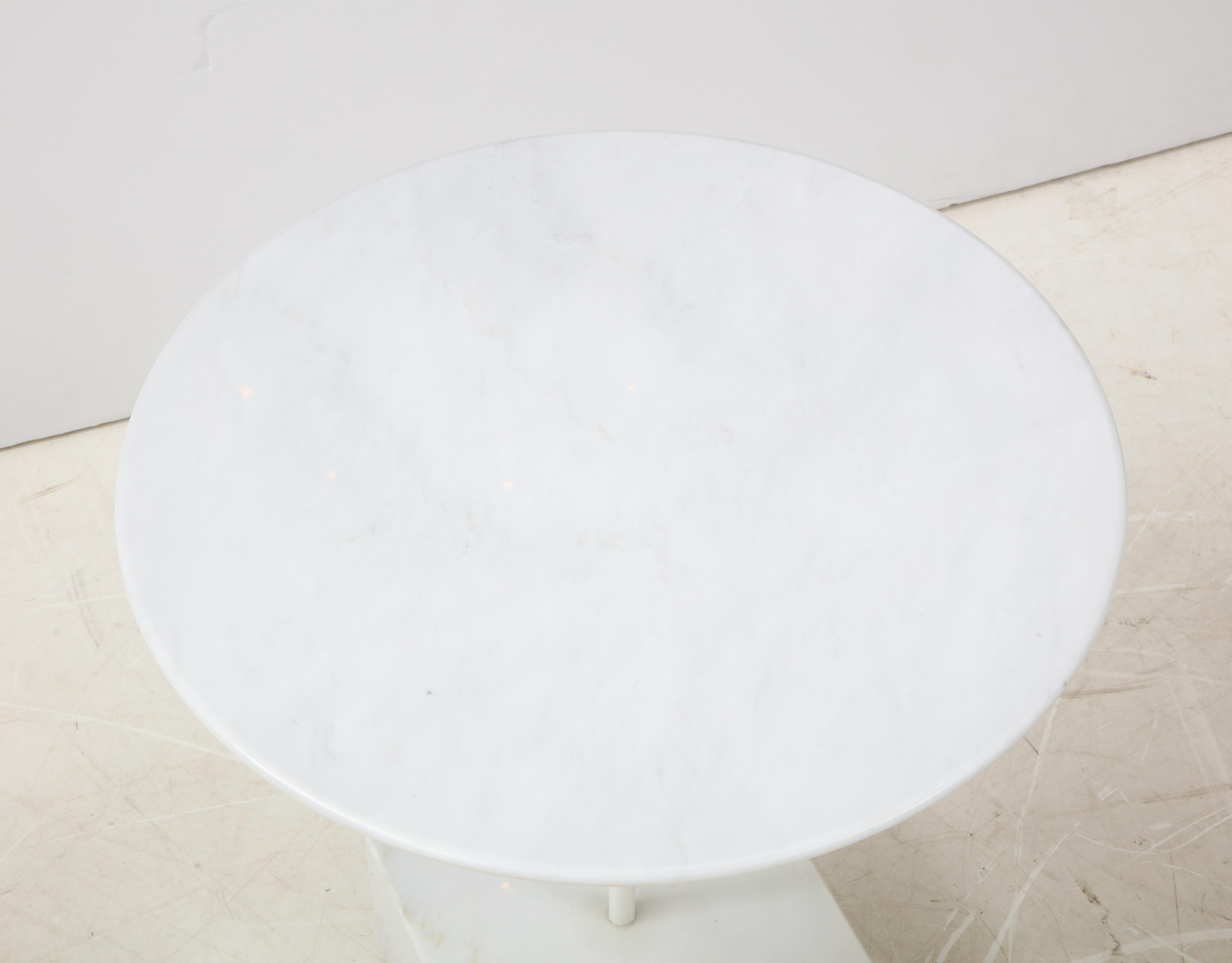 Ettore Sottass Primavera Carrrara Marble Side Tables For Sale 6