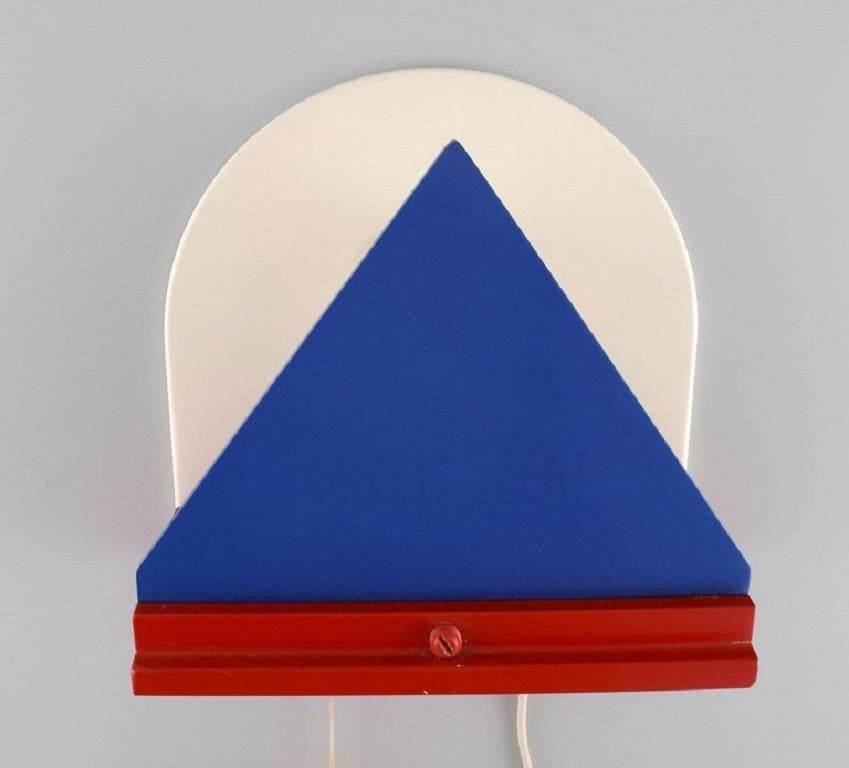 Post-Modern Ettore Sottsass, Pair of Rare Vintage Wall Lamps, 1980s For Sale