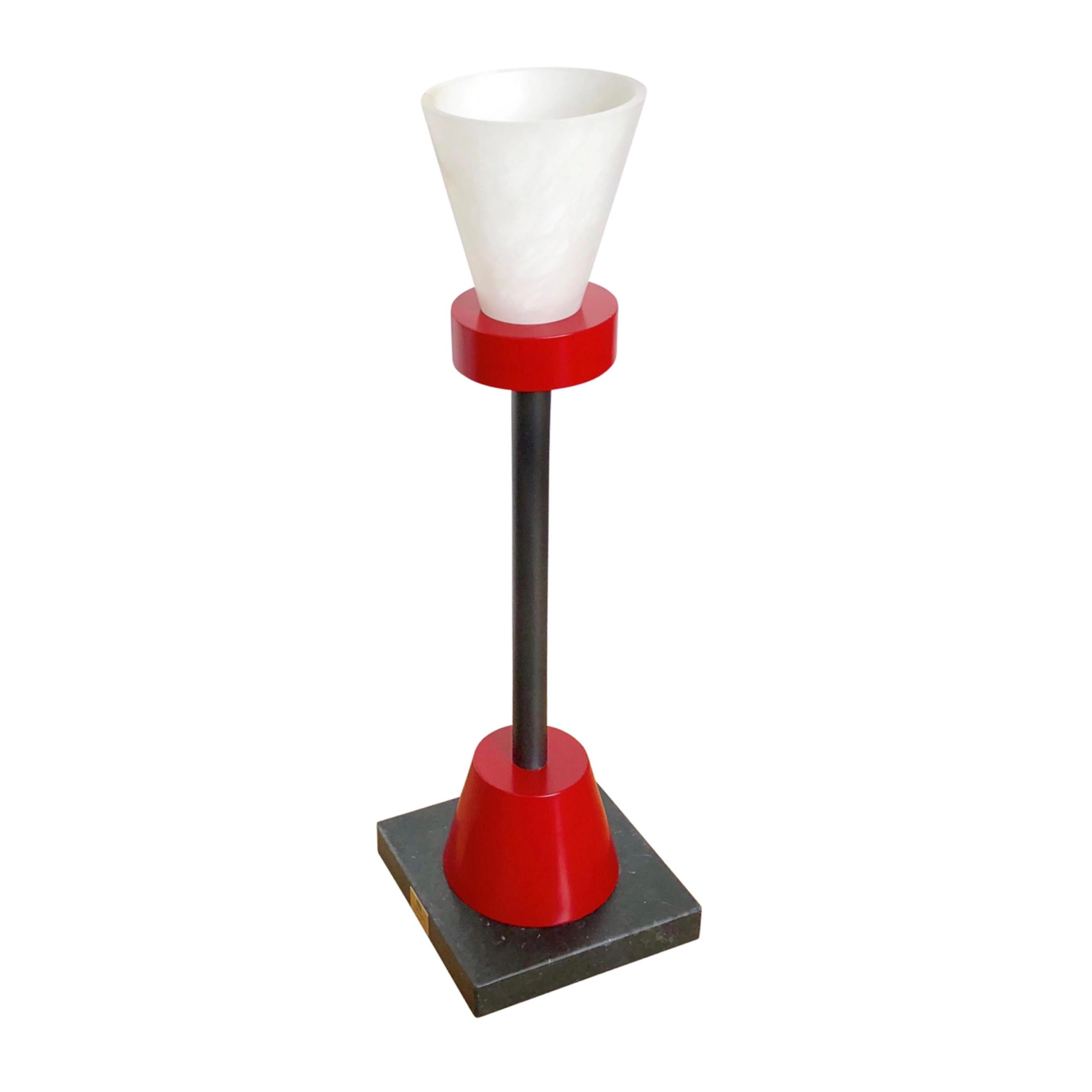 Postmoderno Ettore Sottsass (1917-2007) Lampe Luce Bassa 1988 collezione Bharata in vendita