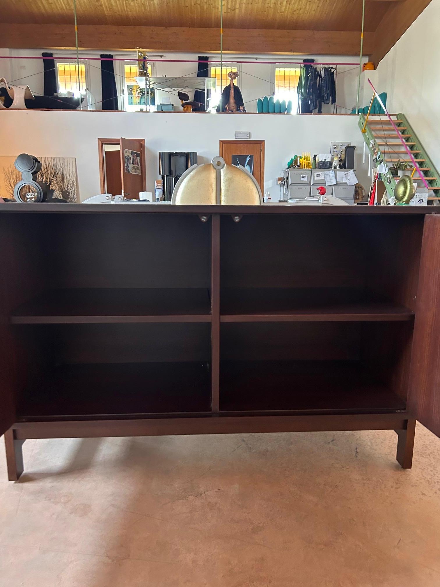 Mid-20th Century Ettore Sottsass (1917-2007) Sideboard - Model MS.120 - Italy 1960-1970 in vendita