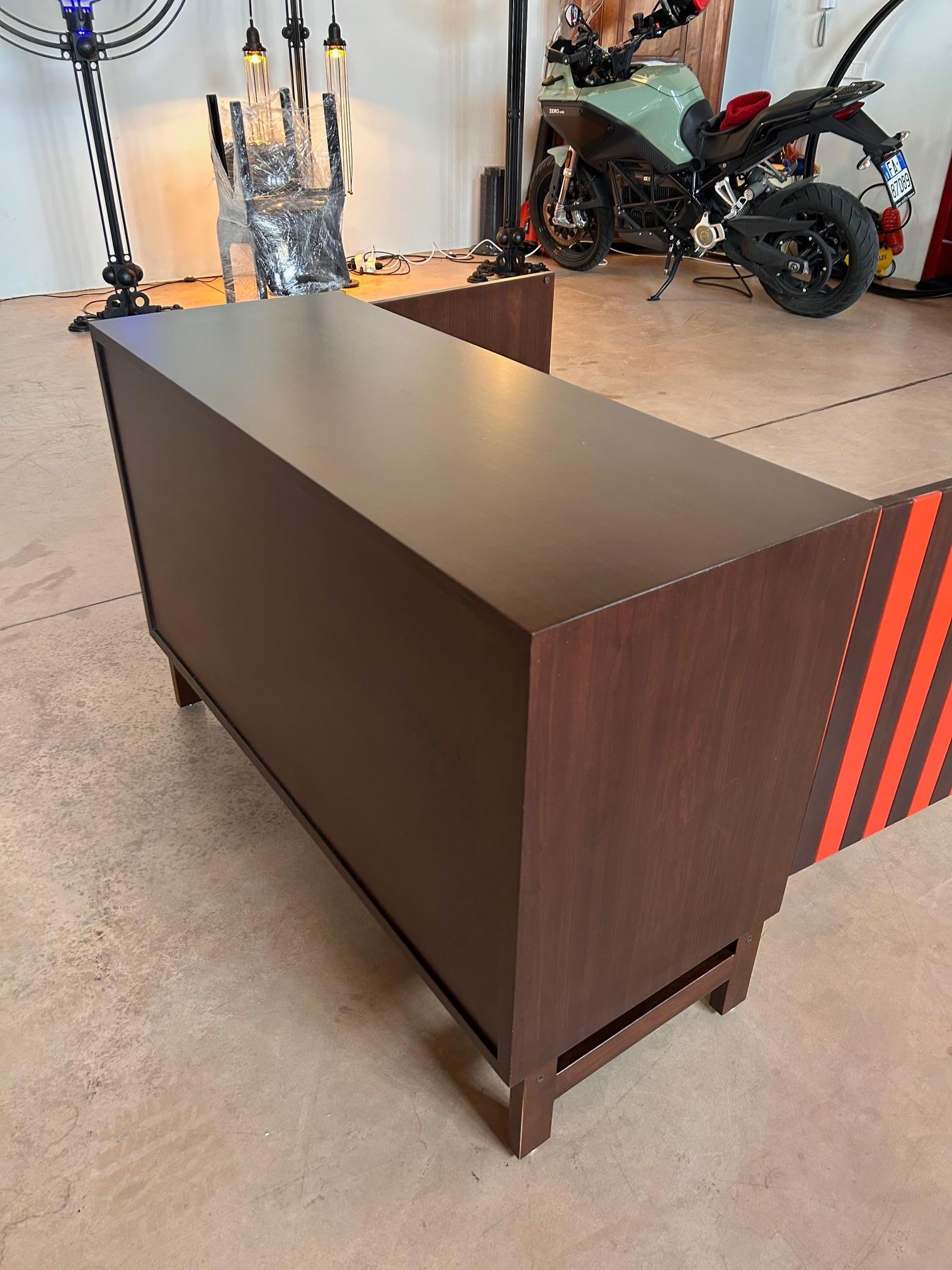 Legno Ettore Sottsass (1917-2007) Sideboard - Model MS.120 - Italy 1960-1970 in vendita