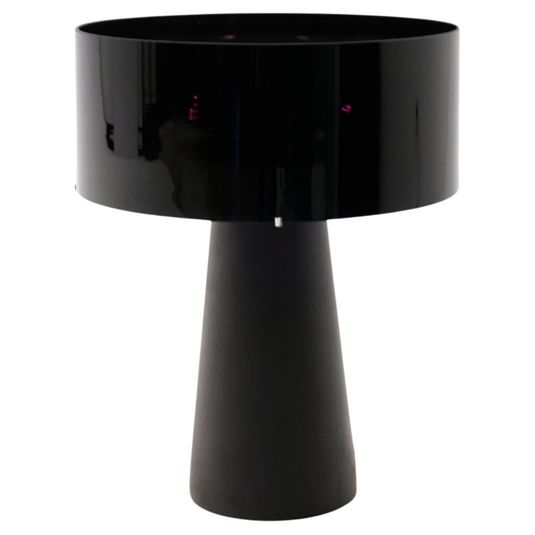 Ettore Sottsass Abat-Jour Table Lamp for B&B Italia Italy, 2005, Black Glass