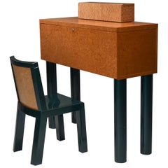 Ettore Sottsass and Marco Zannini Donau Writing Desk and Chair