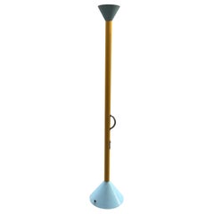 Ettore Sottsass “ Artemide” 1982 Metal Crome Halogen Light, Italy