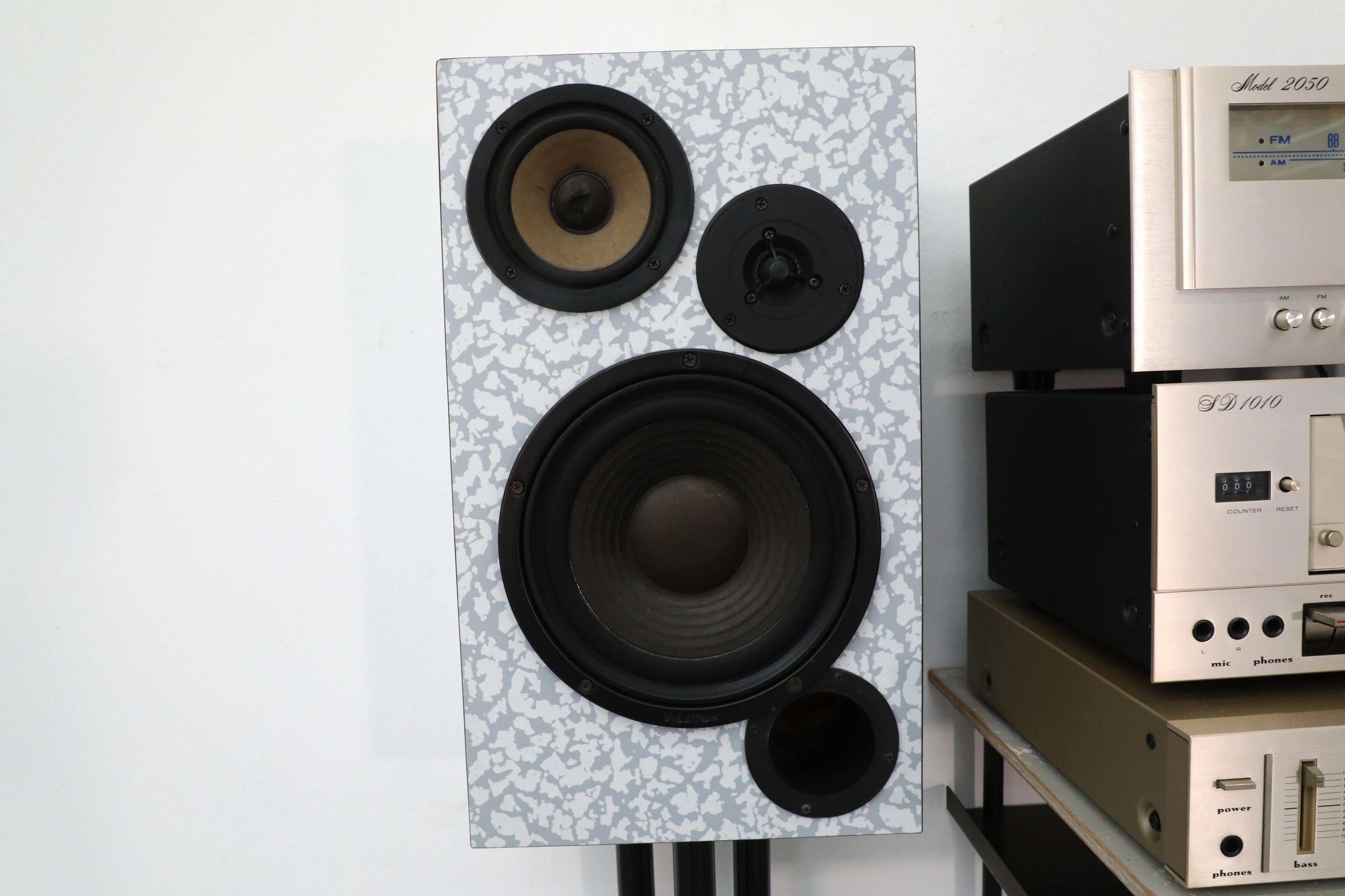 Ettore Sottsass Attributed Marantz Audio Set; Speakers and Marantz Components 5
