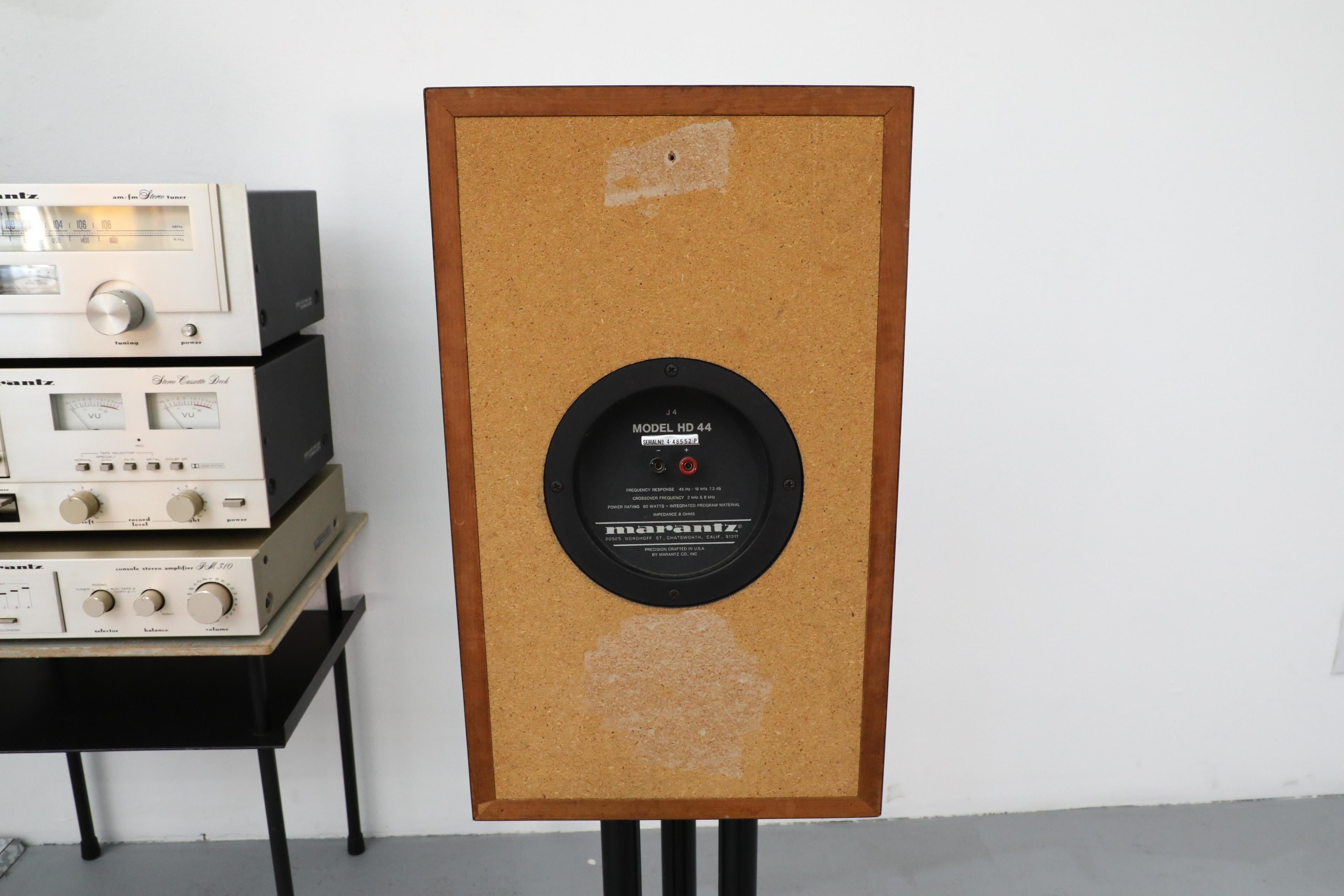 Ettore Sottsass Attributed Marantz Audio Set; Speakers and Marantz Components 10