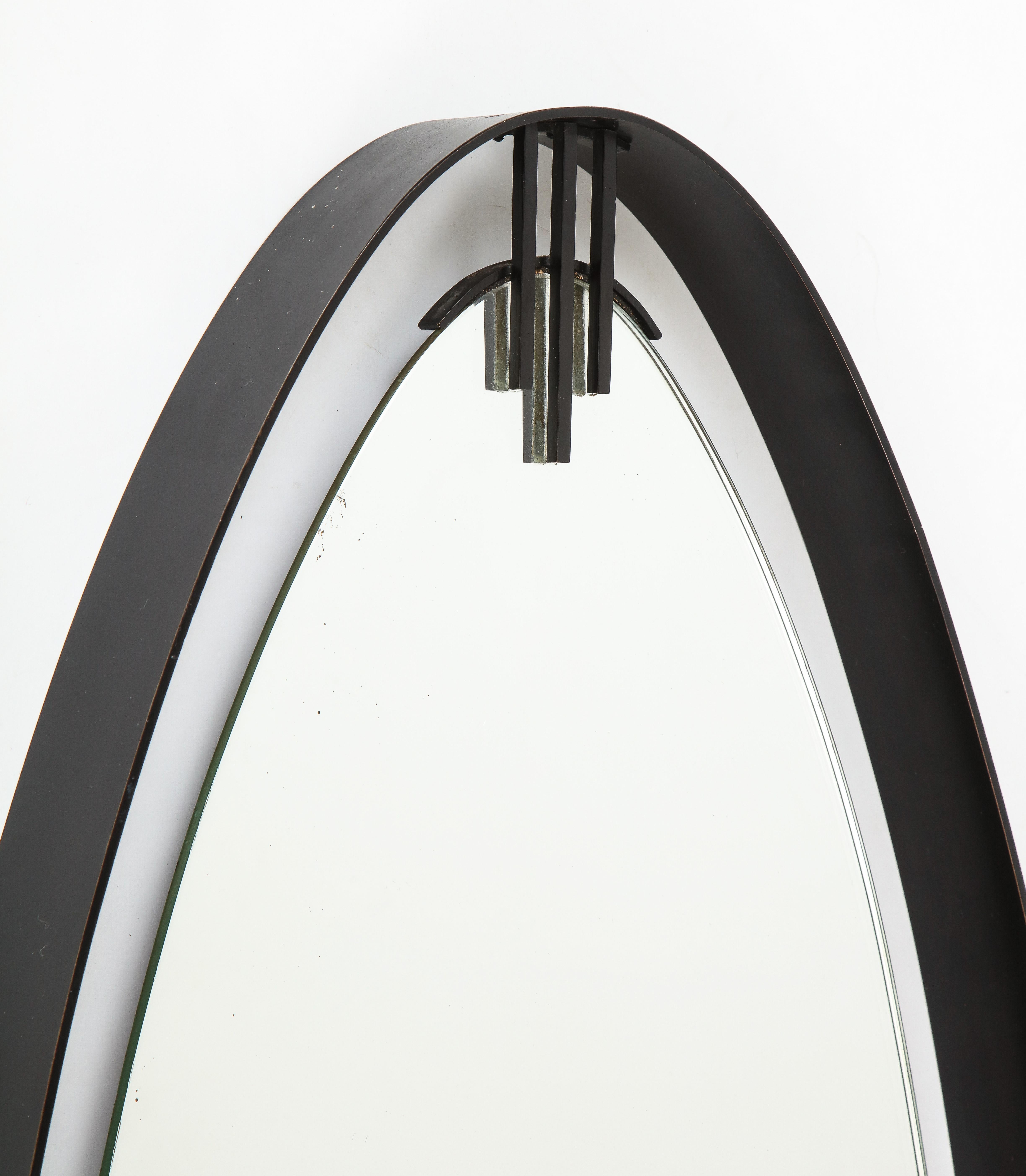 Ettore Sottsass Attributed Modernist Italian Mirror 3