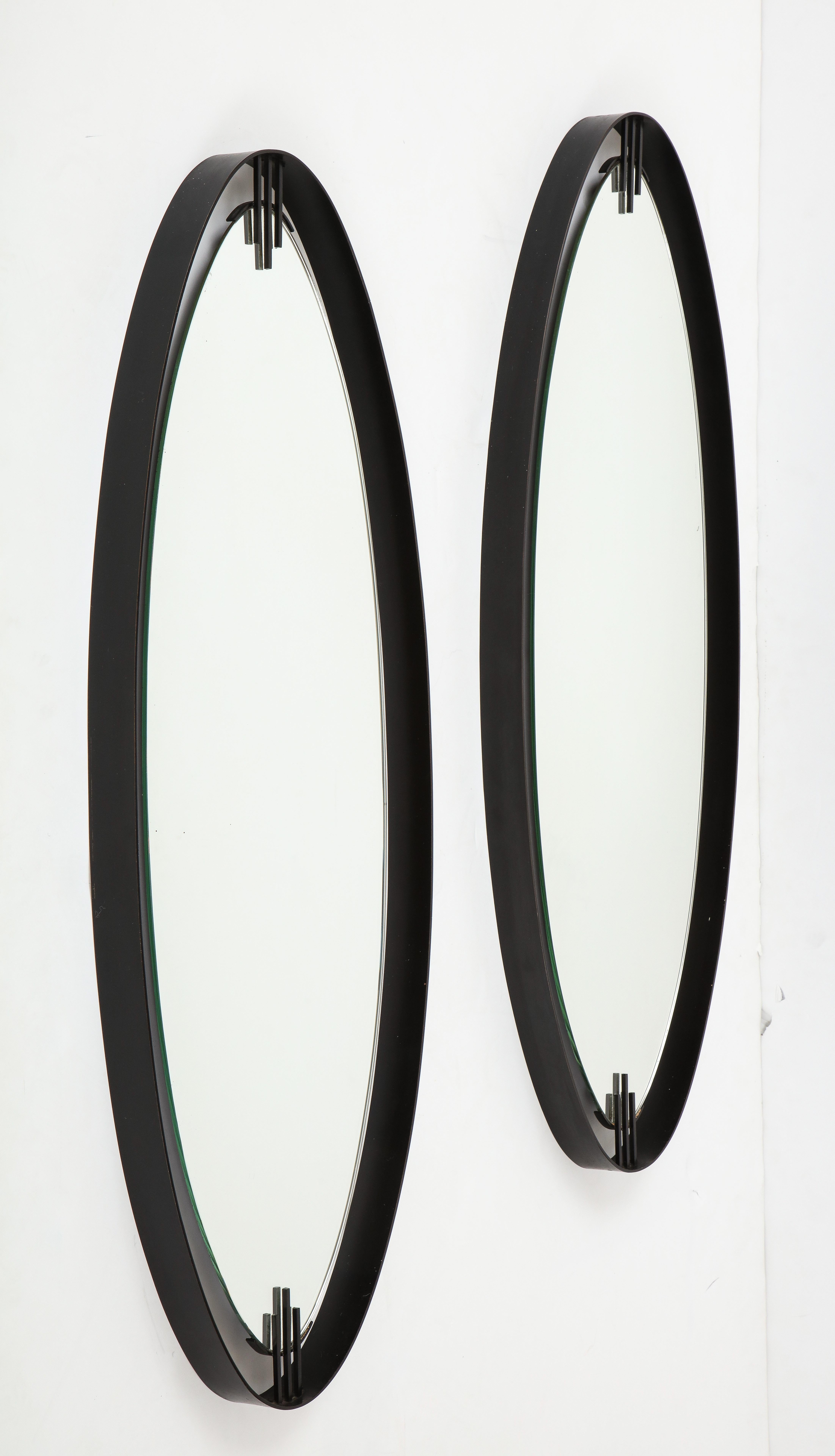 Mid-Century Modern Ettore Sottsass Attributed Modernist Italian Mirror