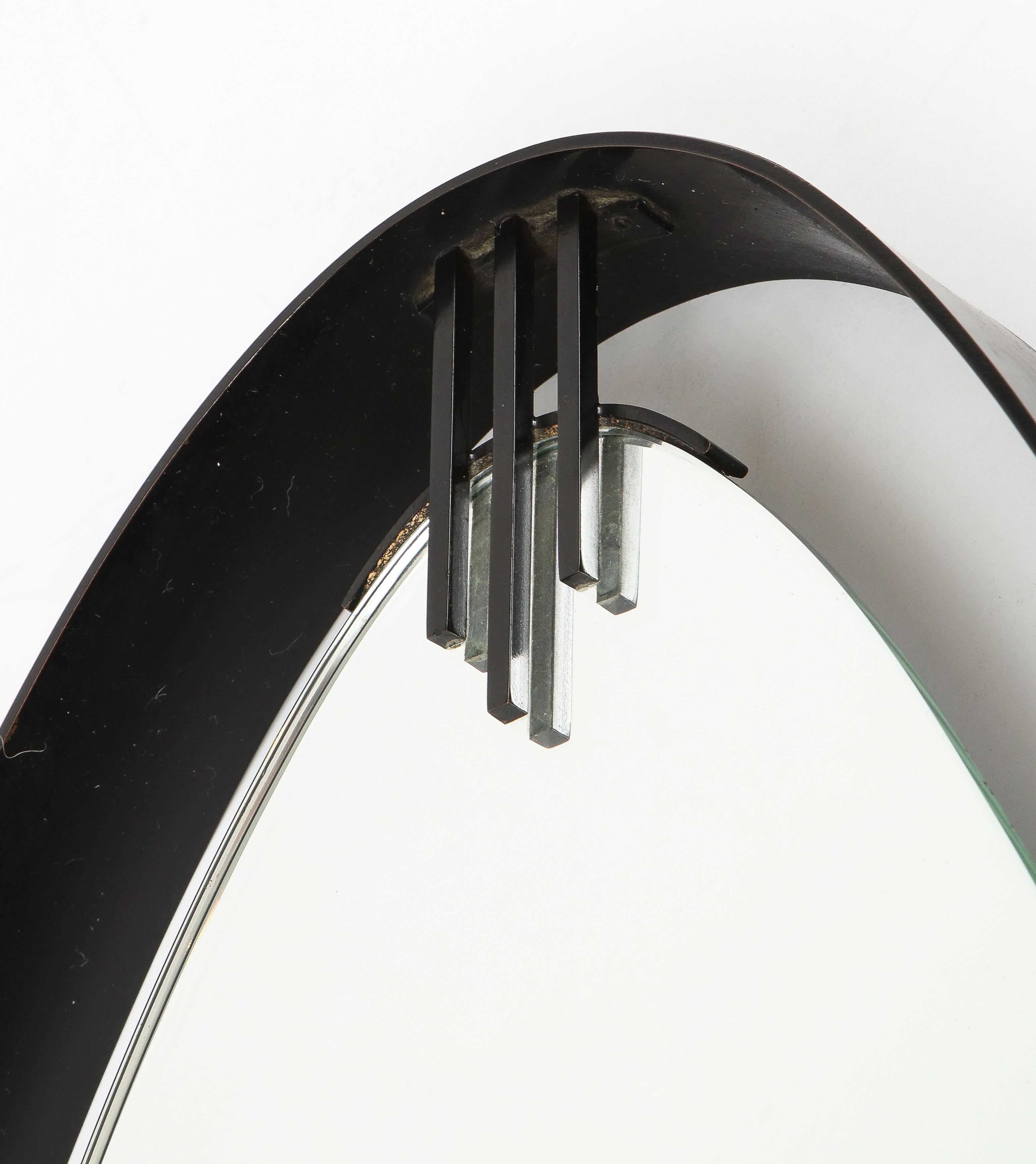 Mid-20th Century Ettore Sottsass Attributed Modernist Italian Mirror