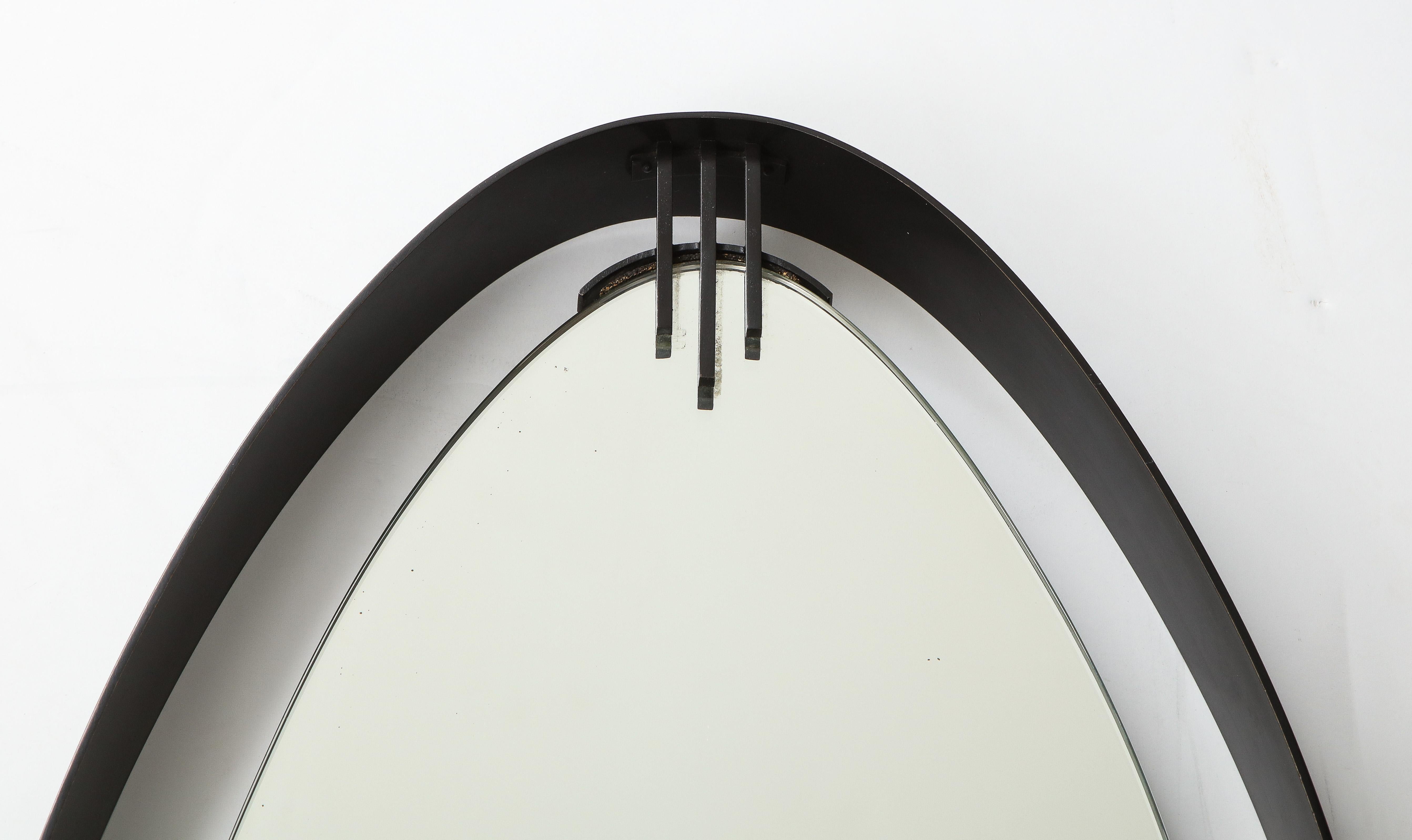 Ettore Sottsass Attributed Modernist Italian Mirror 1