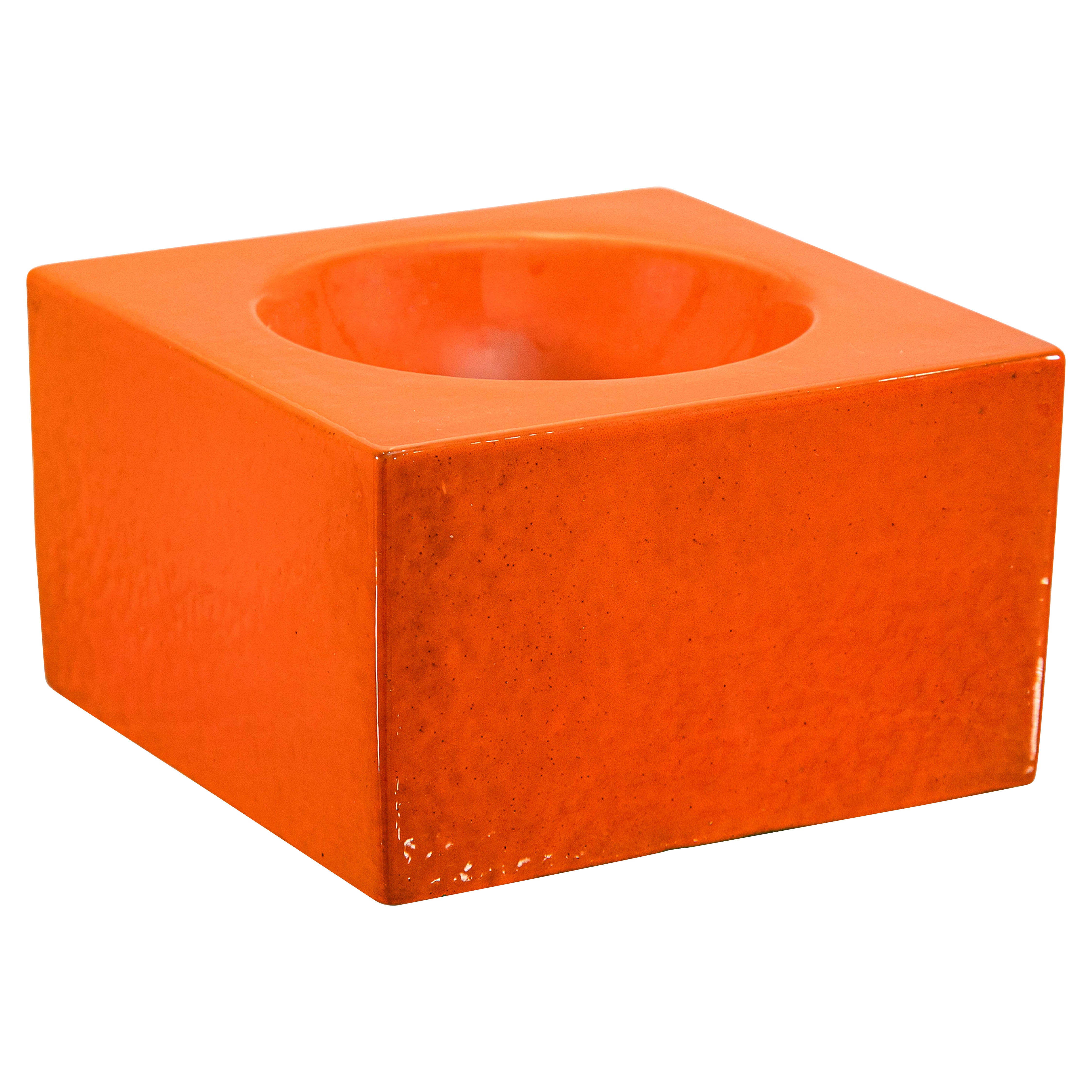 Ciotola Ettore Sottsass Modello 444 Il Sestante Italia 1962-63 Gres smaltato Moderno