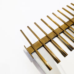 Ettore Sottsass Brass Mirror for Santambrogio & De Berti, Italy / C.1950