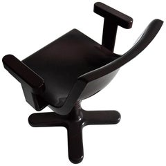 Ettore Sottsass Brown Synthesis Desk Chair for Olivetti, Italy, 1973