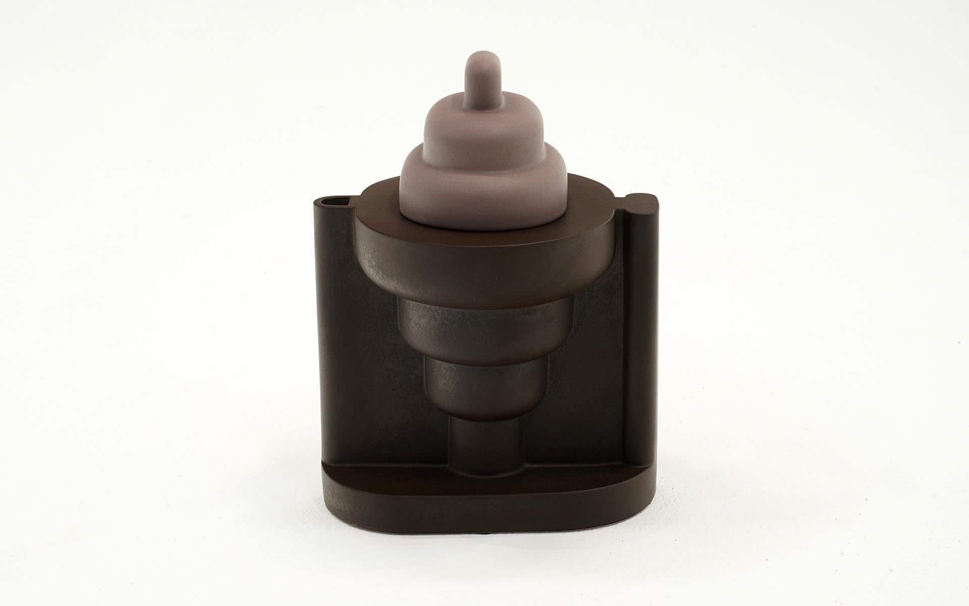 Post-Modern Ettore Sottsass Cardamon Teapot from the Indian Memory Series.  Signed For Sale