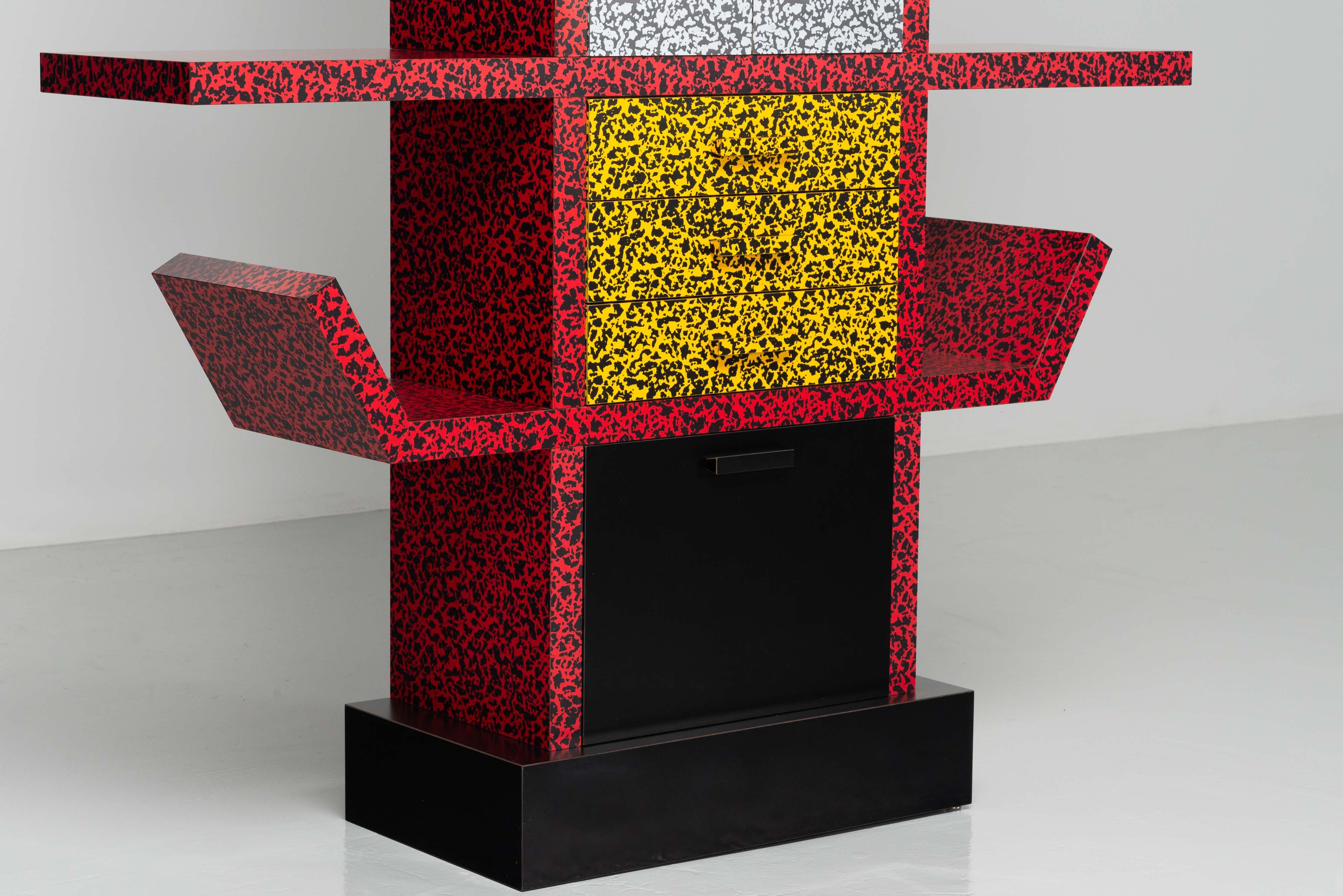 Ettore Sottsass Casablanca cabinet Memphis Milano 1981 For Sale 3