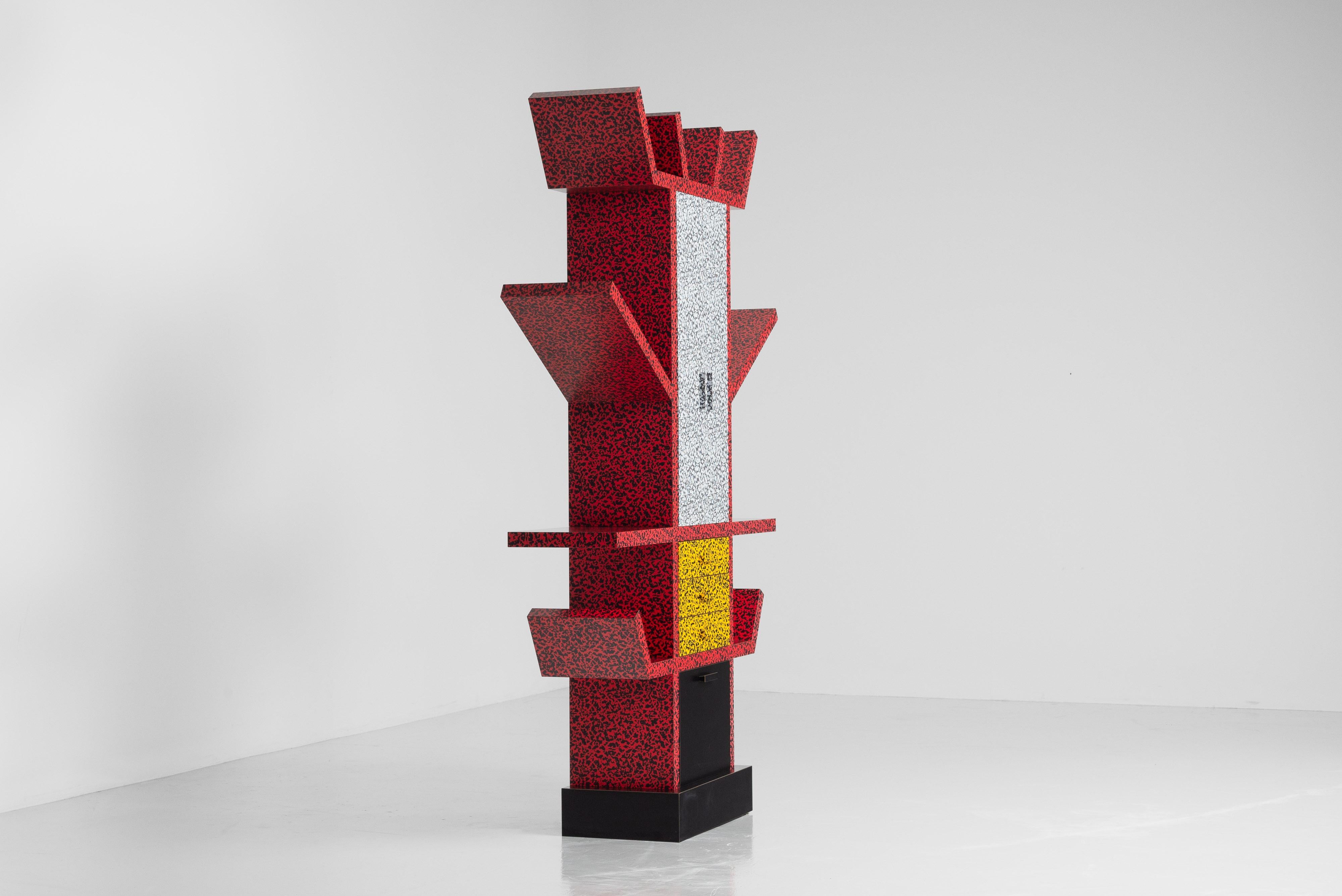 Laminate Ettore Sottsass Casablanca cabinet Memphis Milano 1981 For Sale