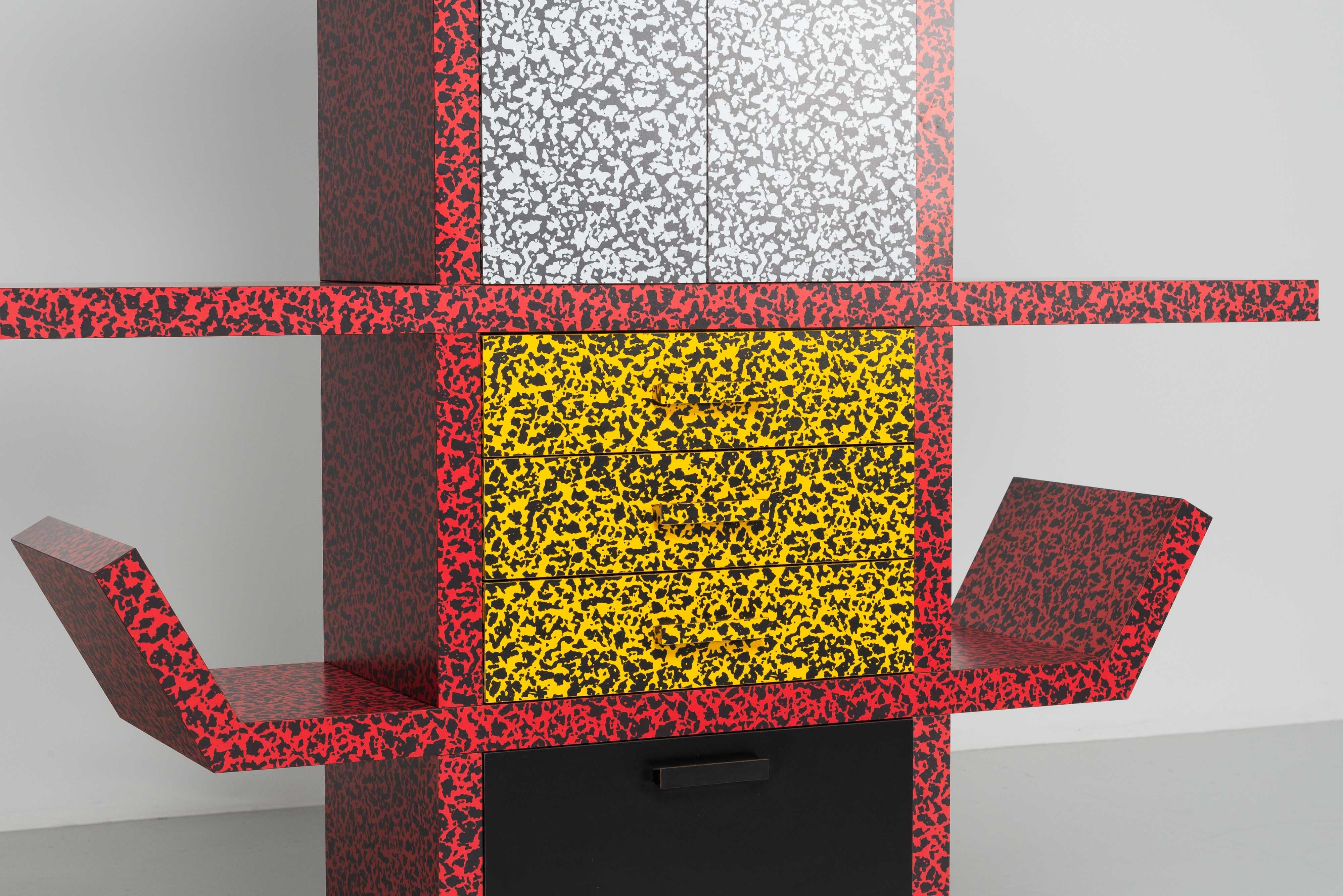 Ettore Sottsass Casablanca cabinet Memphis Milano 1981 For Sale 1
