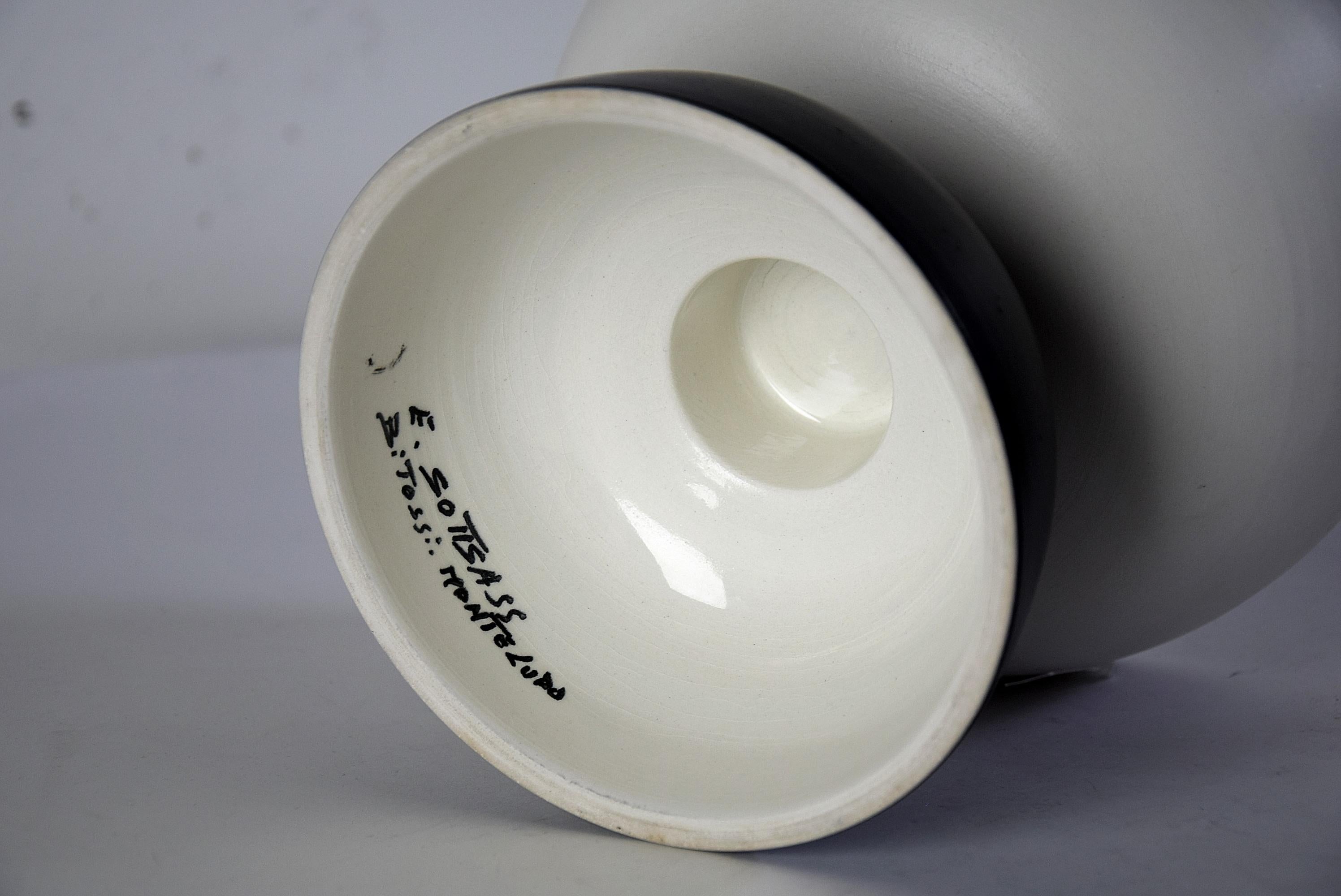 Keramische Schale von Ettore Sottsass für Bitossi  (Keramik) im Angebot