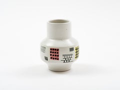 Ettore Sottsass Keramikvase für Bitossi, Motiv der Triennale, 1955