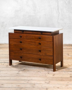Ettore Sottsass Chest of Drawers mod. CS 108 for Poltronova, Wood & Marble, 1964