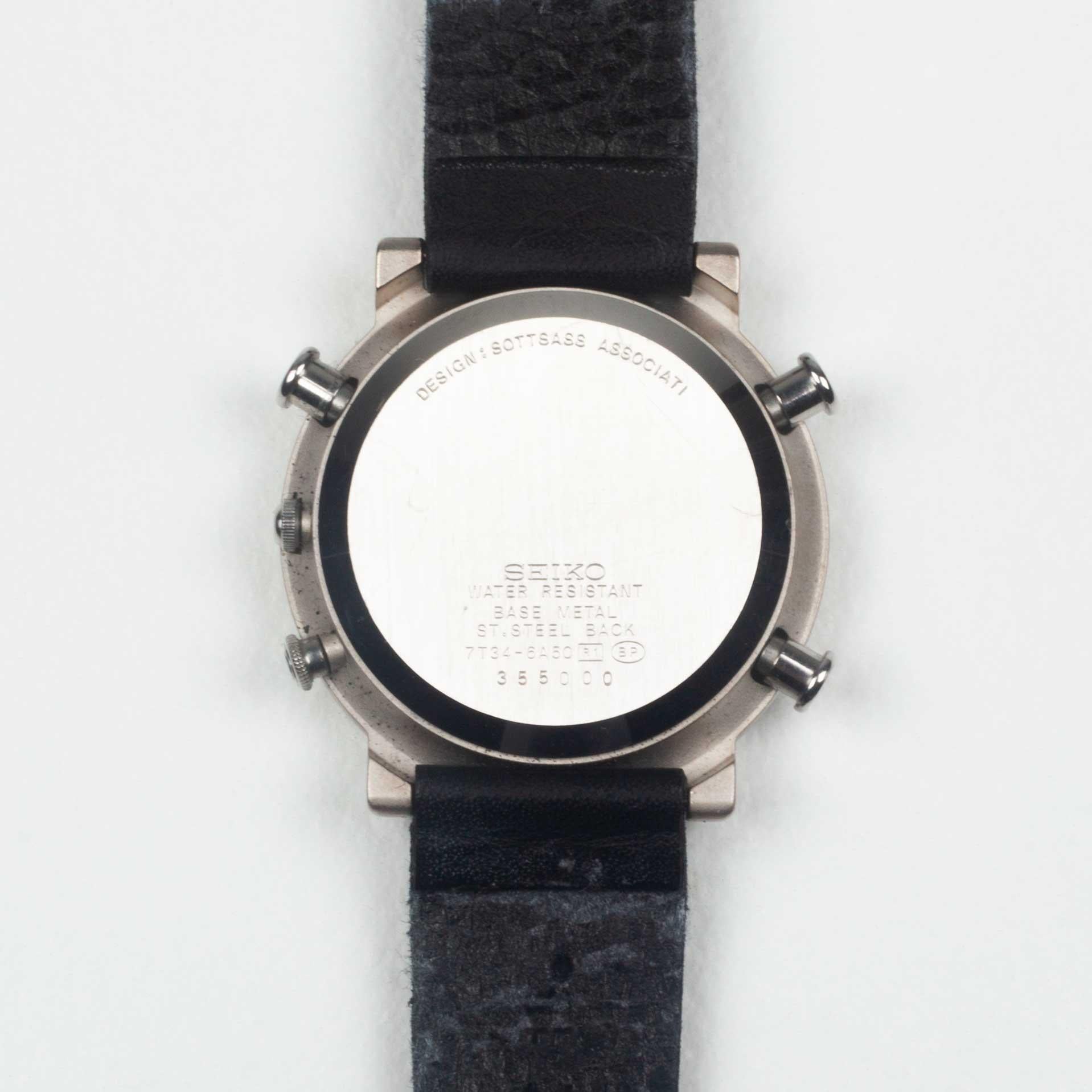 Ettore Sottsass Chronograph, Collection Sottsass for Seiko, Purple, Japan, 1993 In Good Condition In Chicago, IL