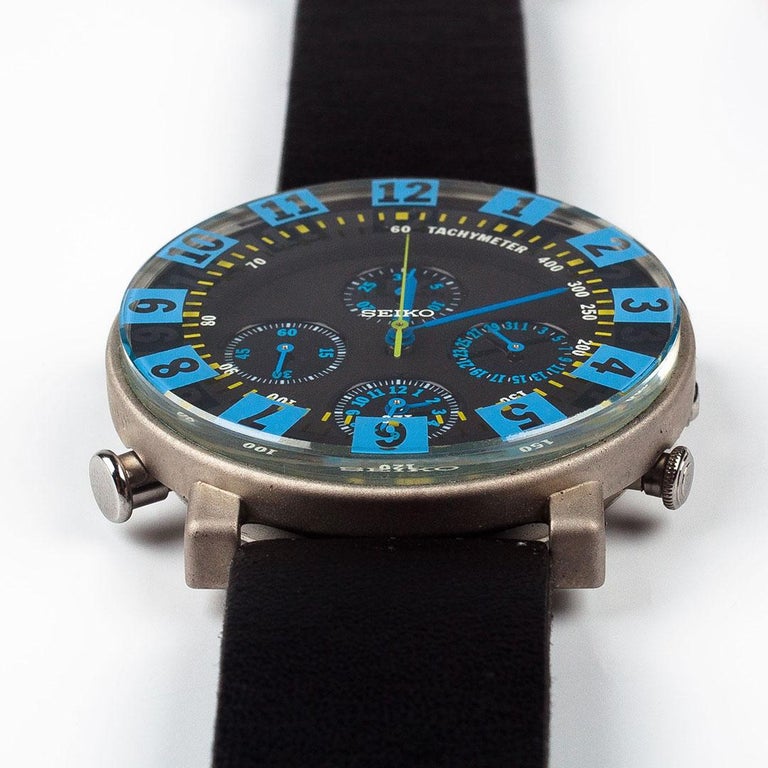 Ettore Sottsass Chronograph Watch, Collection Sottsass for Seiko, Japan,  1993 at 1stDibs