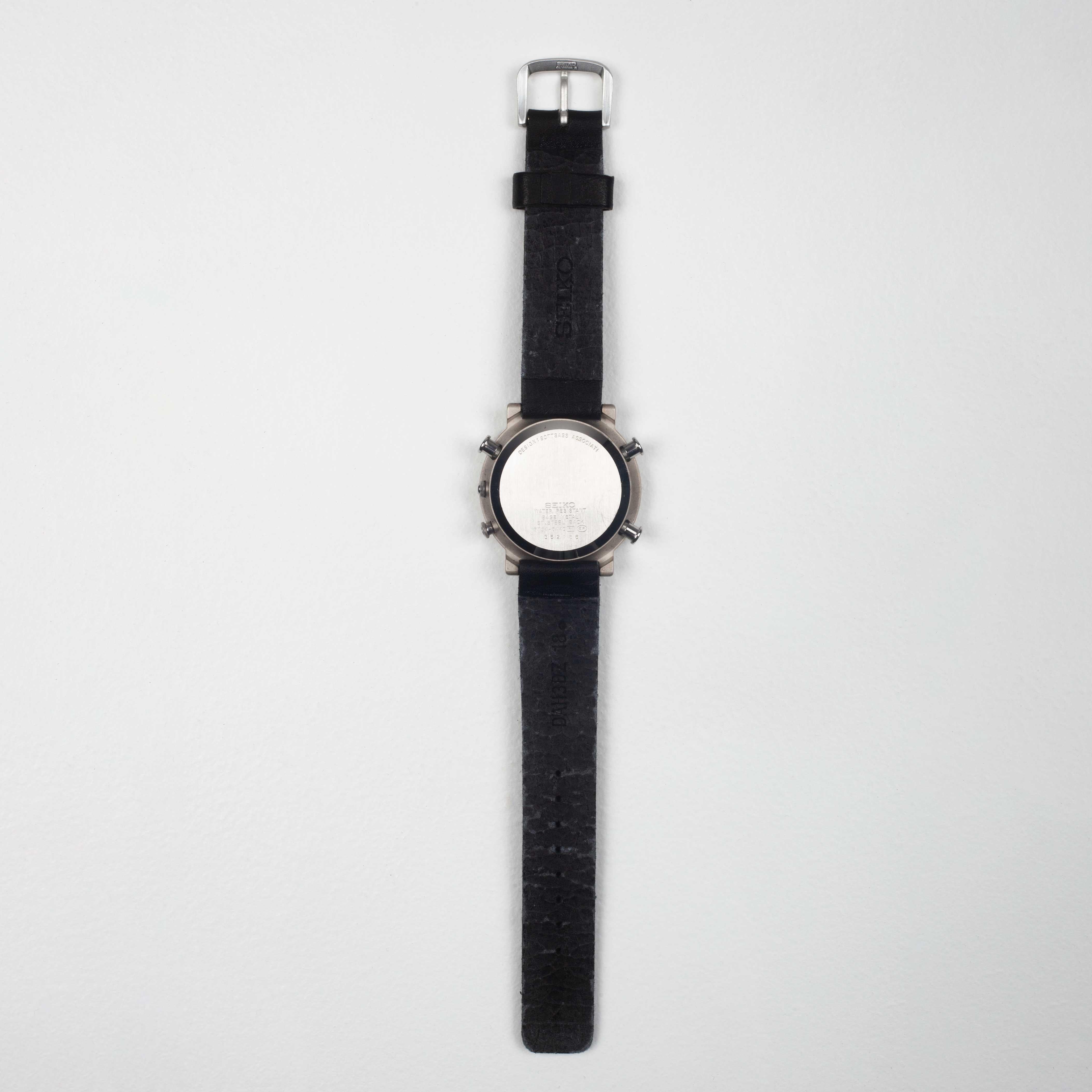 Post-Modern Ettore Sottsass Chronograph Watch, Collection Sottsass for Seiko, Japan, 1993