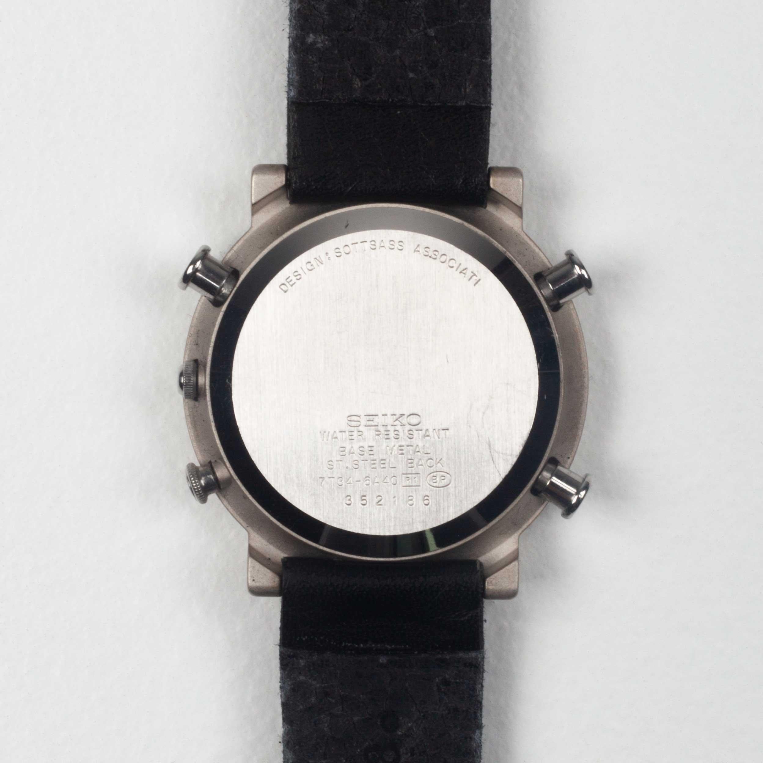 Japanese Ettore Sottsass Chronograph Watch, Collection Sottsass for Seiko, Japan, 1993