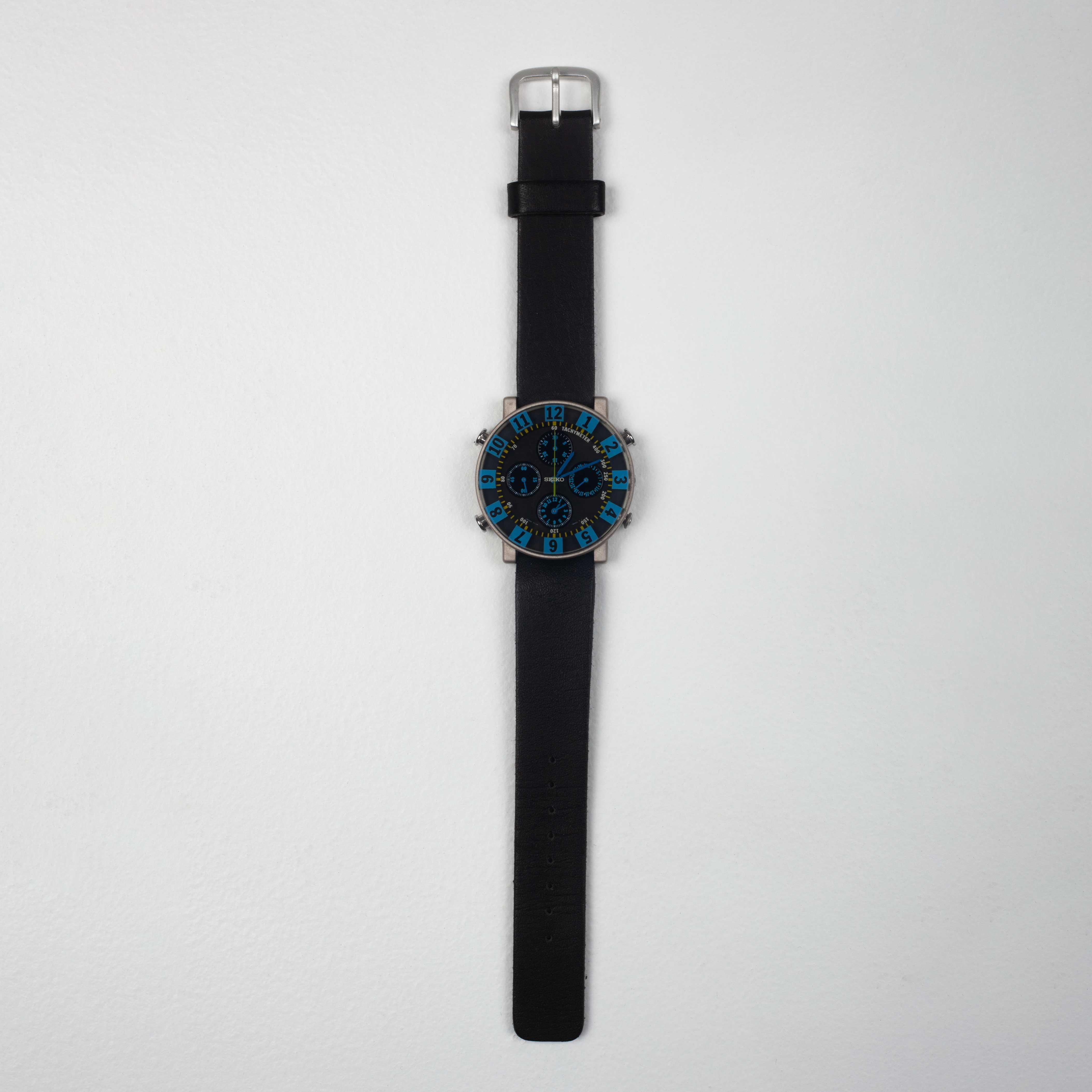 Late 20th Century Ettore Sottsass Chronograph Watch, Collection Sottsass for Seiko, Japan, 1993