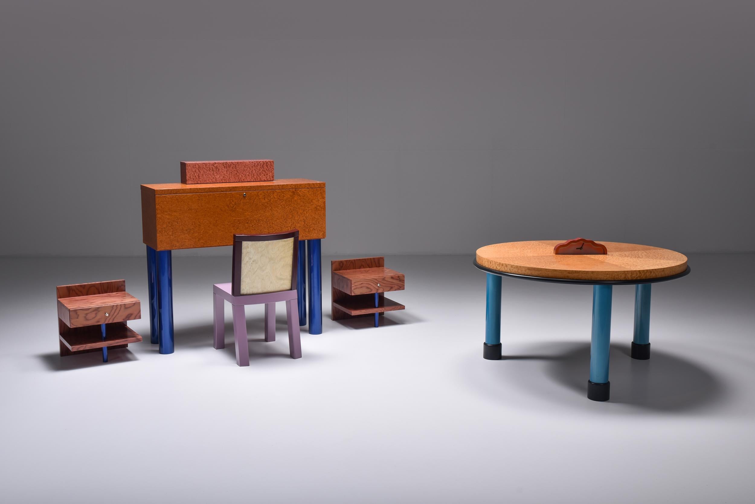Italian Ettore Sottsass Clock Memphis
