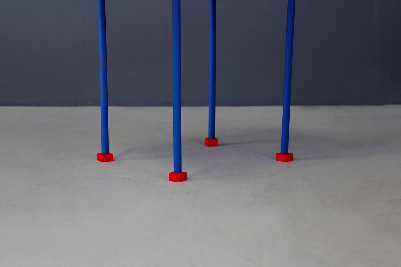 First prototype designed by Ettore Sottsass for the Ghianda factory in the 1980s. The coffee table is a unique piece, in fact it is the first prototype made. The table is made of varnished wood.
Eclectic and multifaceted figure, Ettore Sottsass is