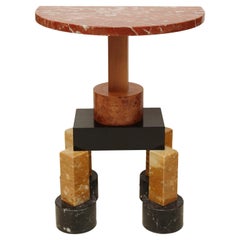 Ettore Sottsass Contemporary Modern Demilune Mod, "Demistella" Italian Console