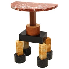 Ettore Sottsass Console italienne contemporaine moderne en marbre "Demistella